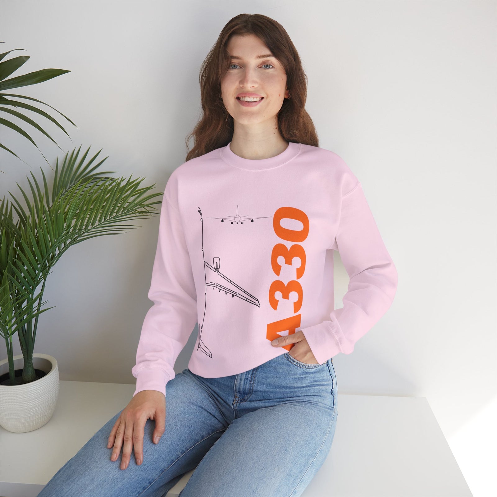 Airbus A330 Crewneck Sweatshirt - Travel Inspiring Cozy Apparel
