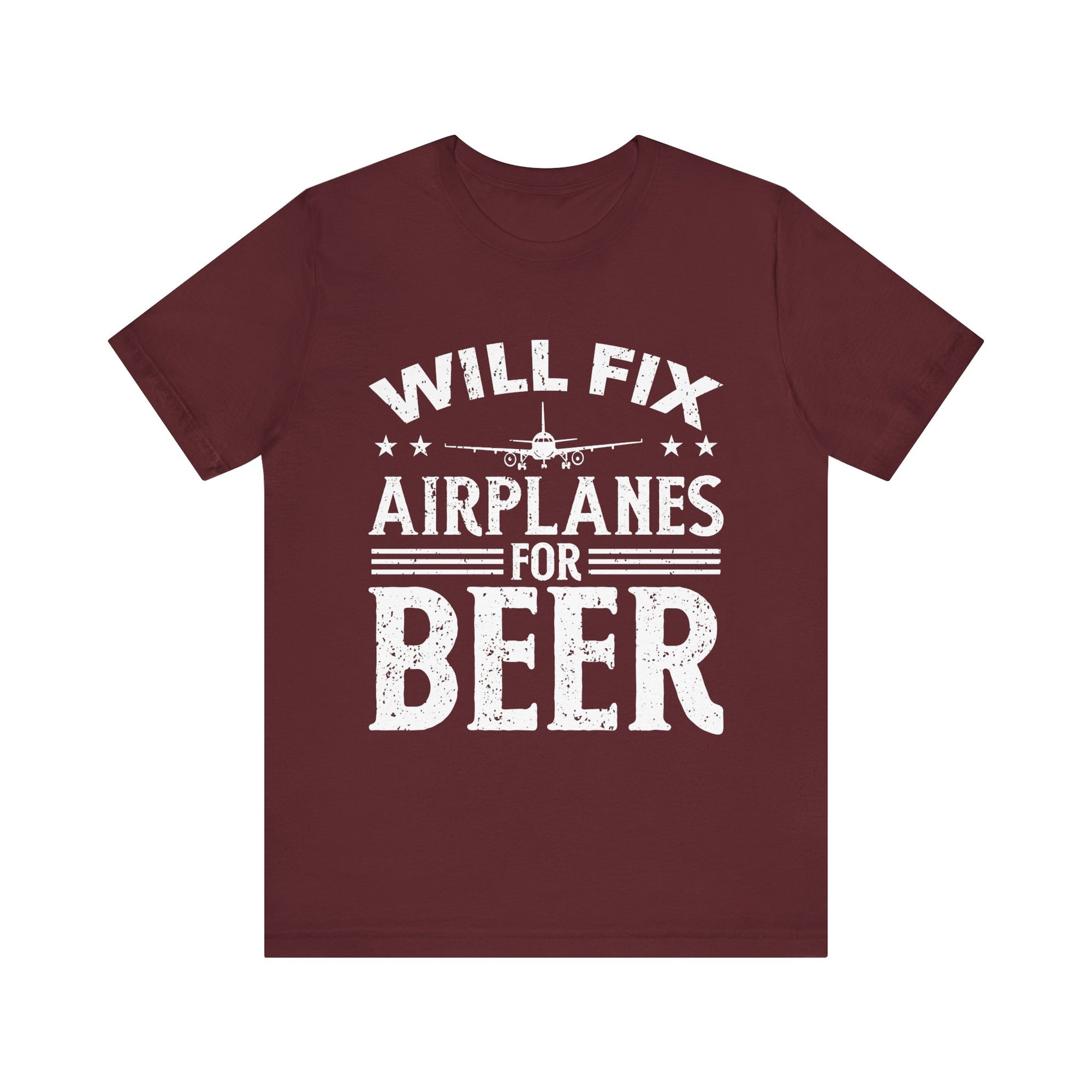 Will Fix Airplanes For Beer  - Unisex Jersey Tee