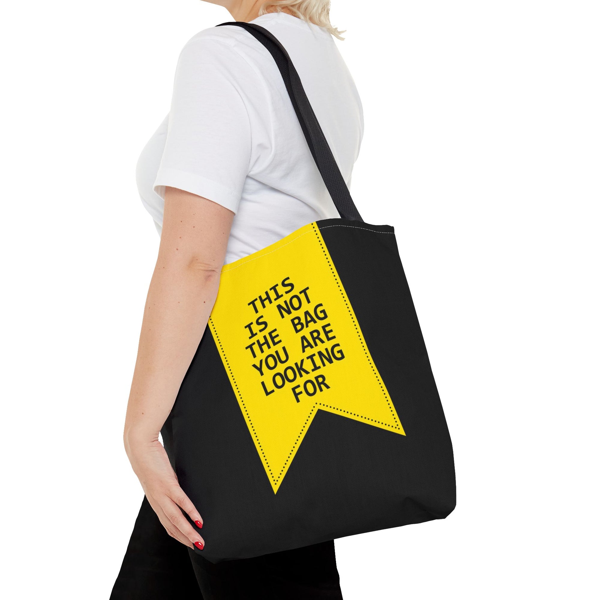 This Is Not The Bag You Are Looking For Tote Bag — Printed Green Travel Tote