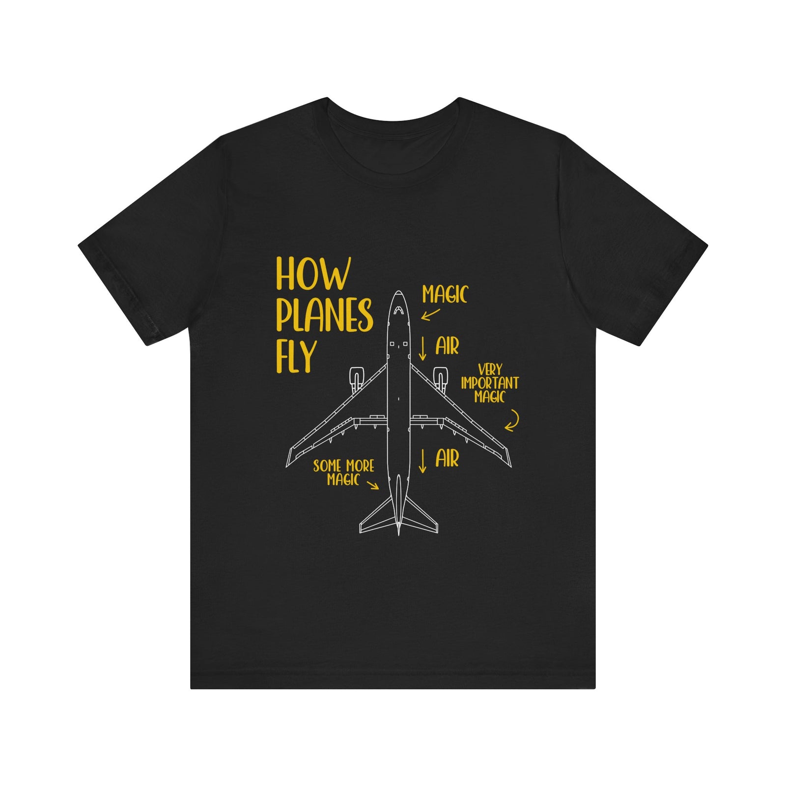How Planes Fly?  - Unisex Jersey Tee