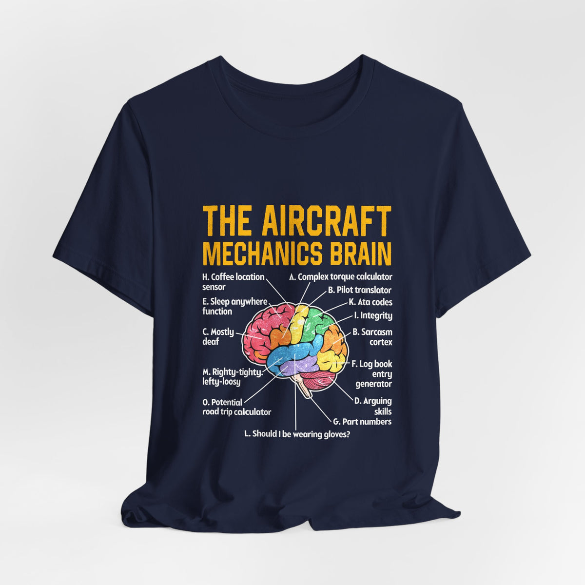 The Aircraft Mechanics Brain   - Unisex Jersey Tee