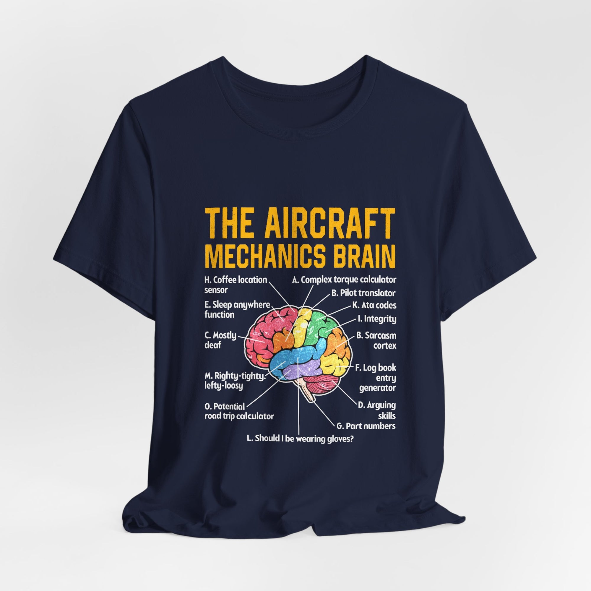 The Aircraft Mechanics Brain   - Unisex Jersey Tee