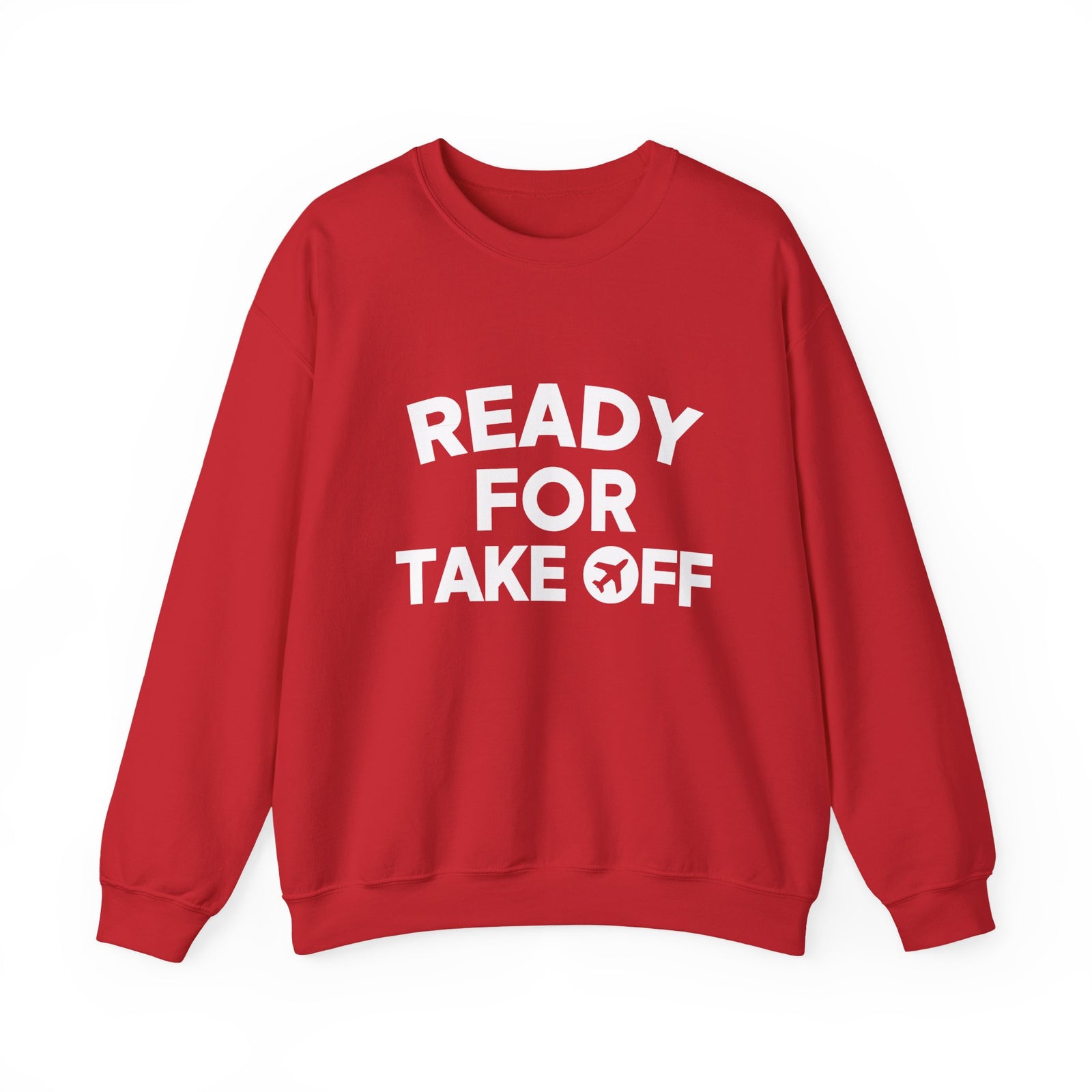 Ready for Takeoff Crewneck Sweatshirt - Travel Inspiring Cozy Apparel