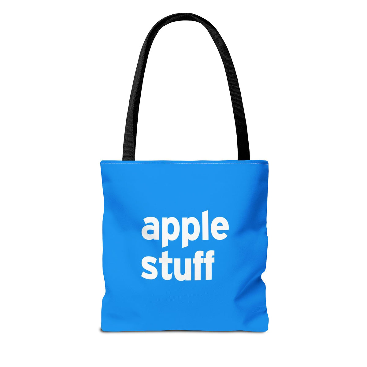 Apple Stuff Tote Bag — Printed Green Travel Tote