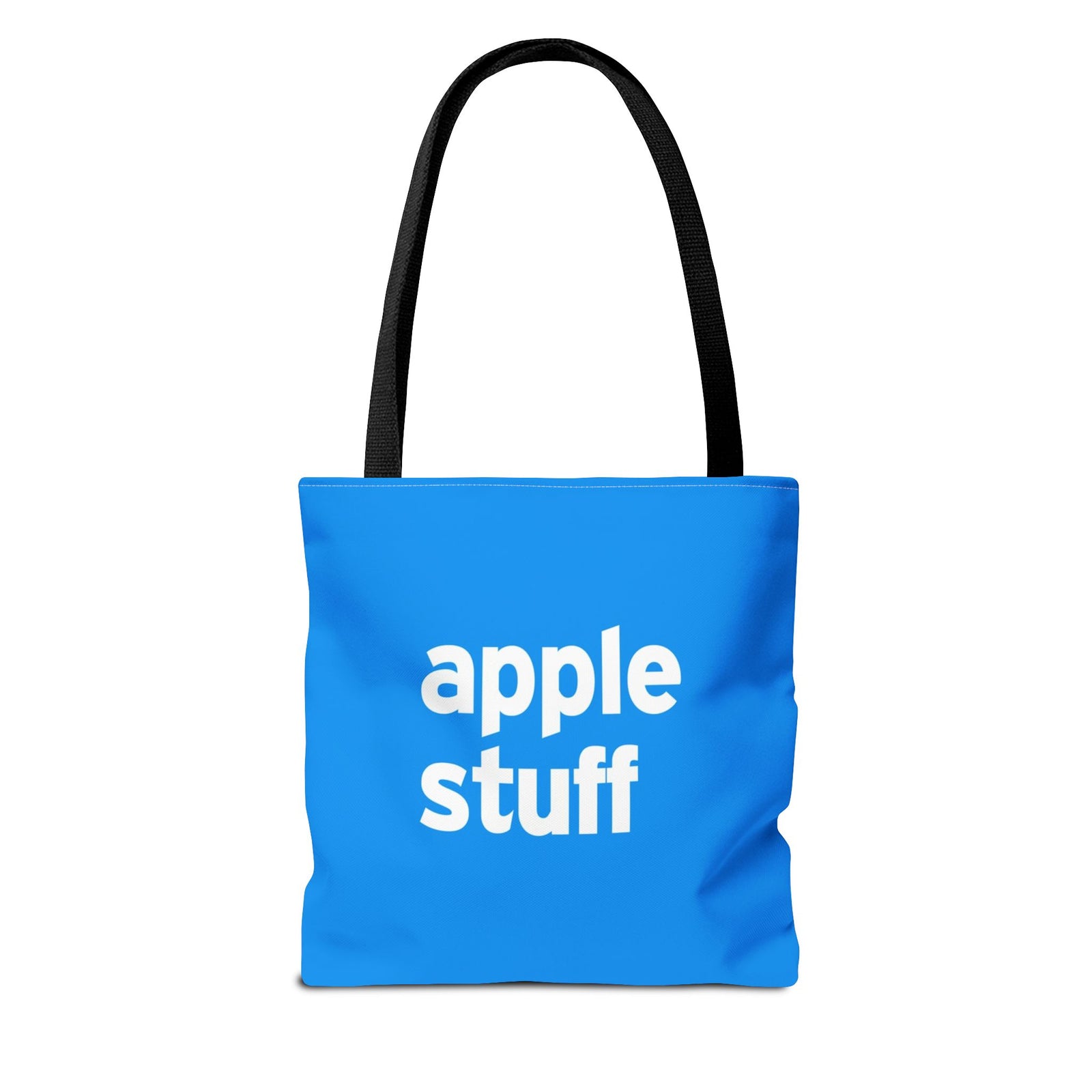 Apple Stuff Tote Bag — Printed Green Travel Tote