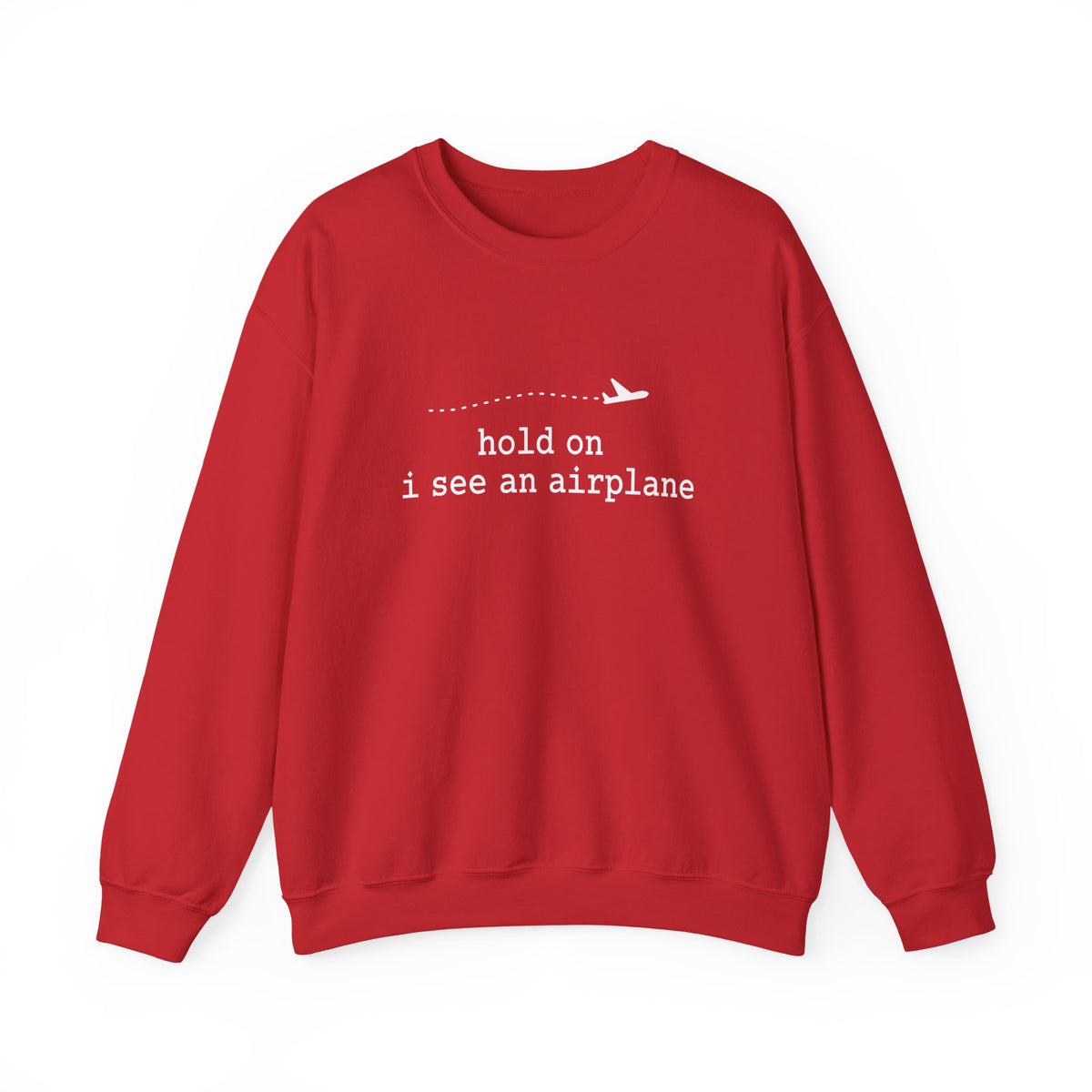 I See An Airplane Crewneck Sweatshirt - Travel Inspiring Cozy Apparel