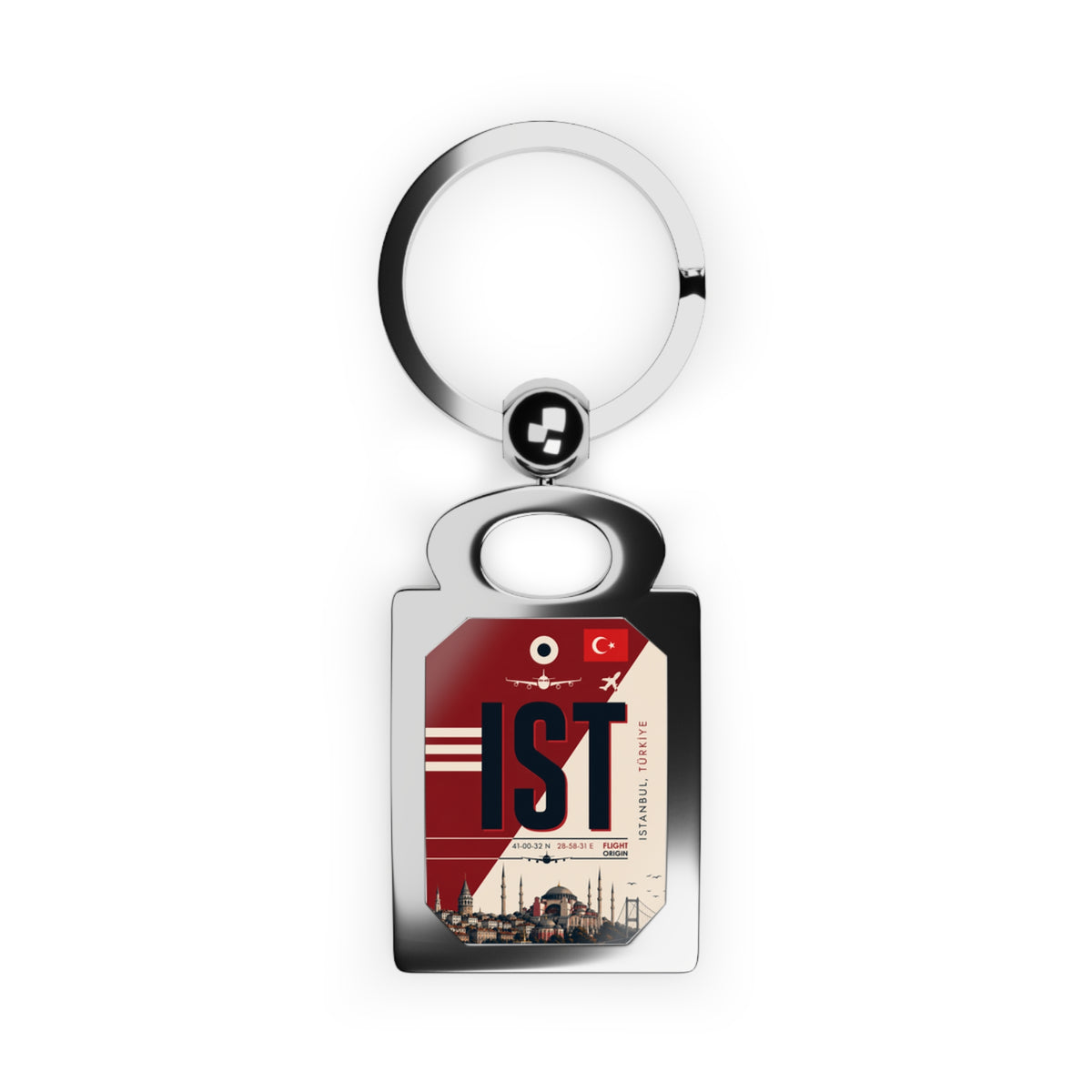 IST - Rectangle Keyring