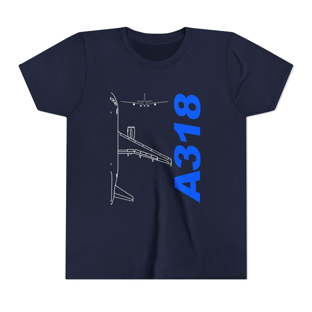 Airbus A318 - Unisex Youth Short Sleeve Tee