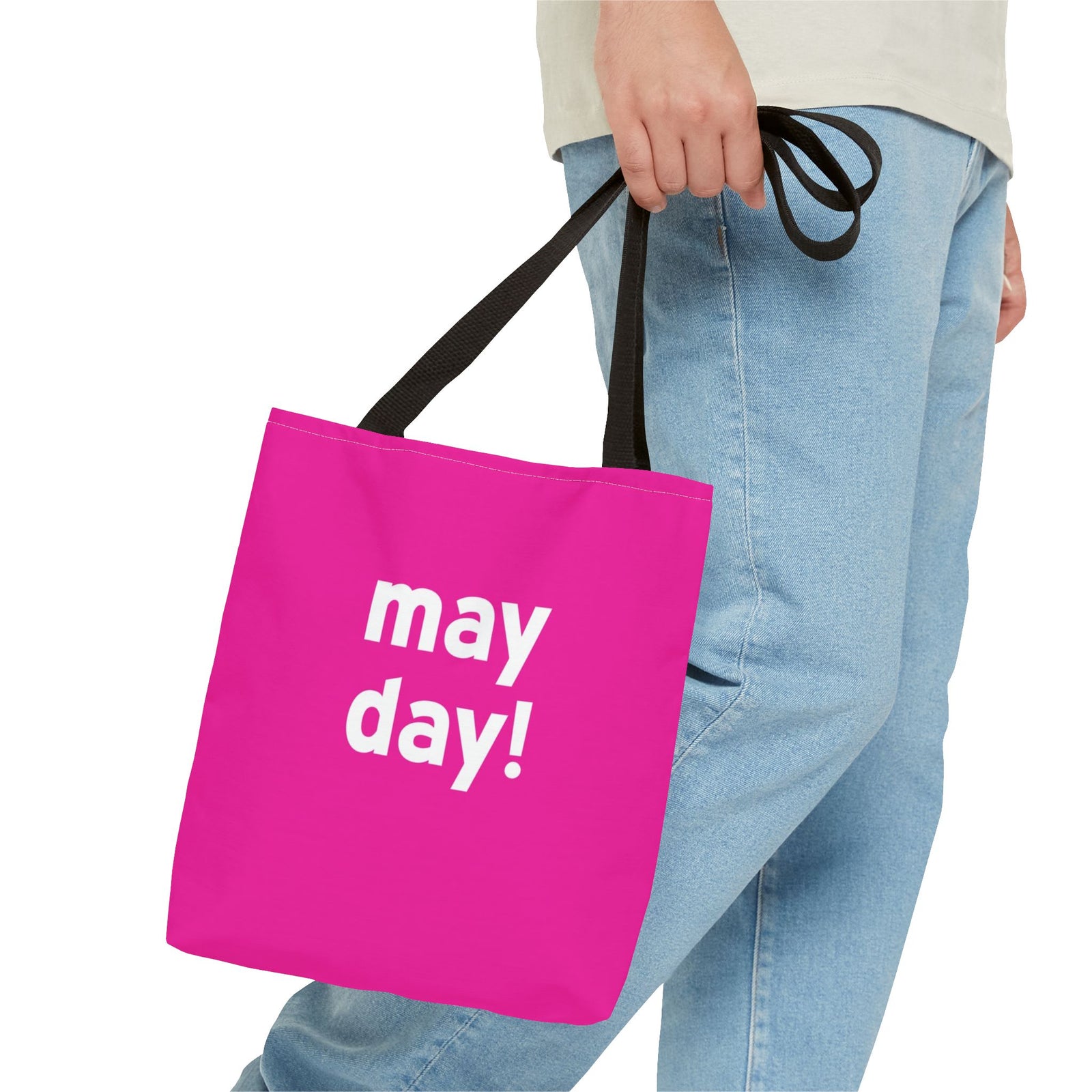 May Day! Tote Bag — Printed Green Travel Tote