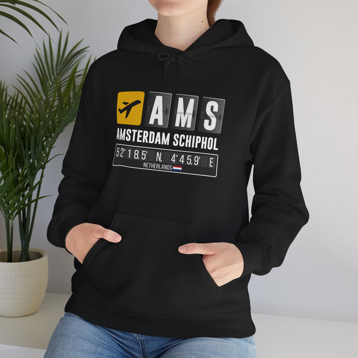 AMS Amsterdam Airport Schiphol  - Pullover Hoodie