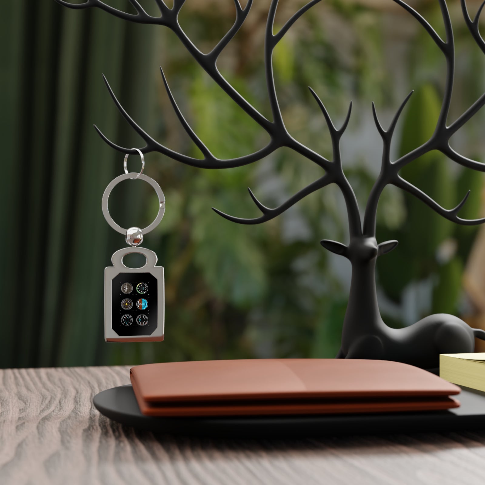 Flight Instruments   - Rectangle Keyring