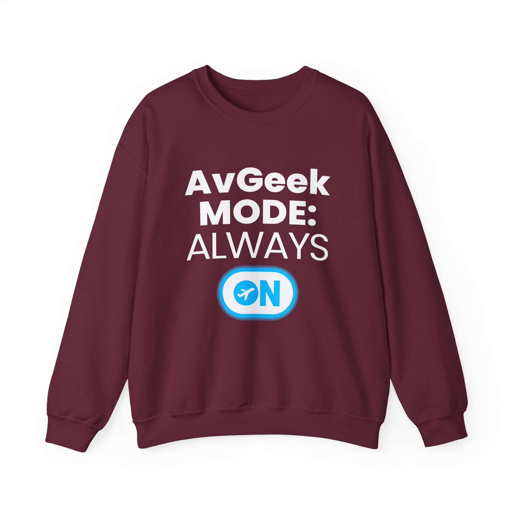Avgeek Mode Always On   -  Crewneck Sweatshirt