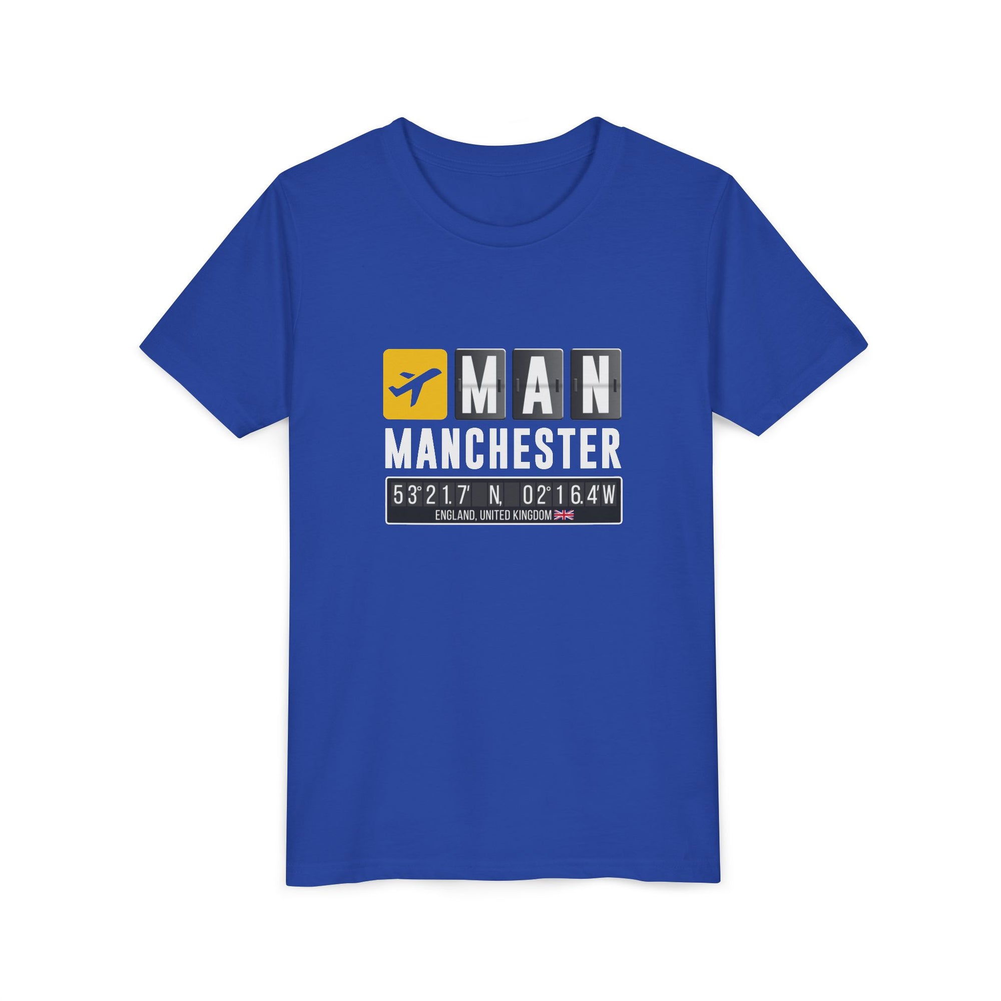 MAN Manchester Airport UK    - Unisex Youth Short Sleeve Tee