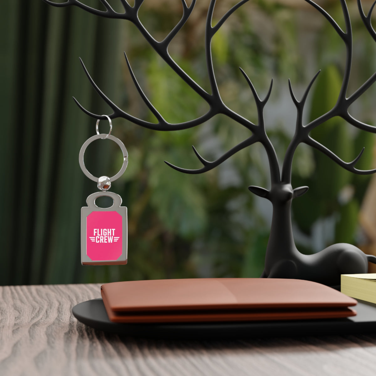 Flight Crew - Rectangle Keyring