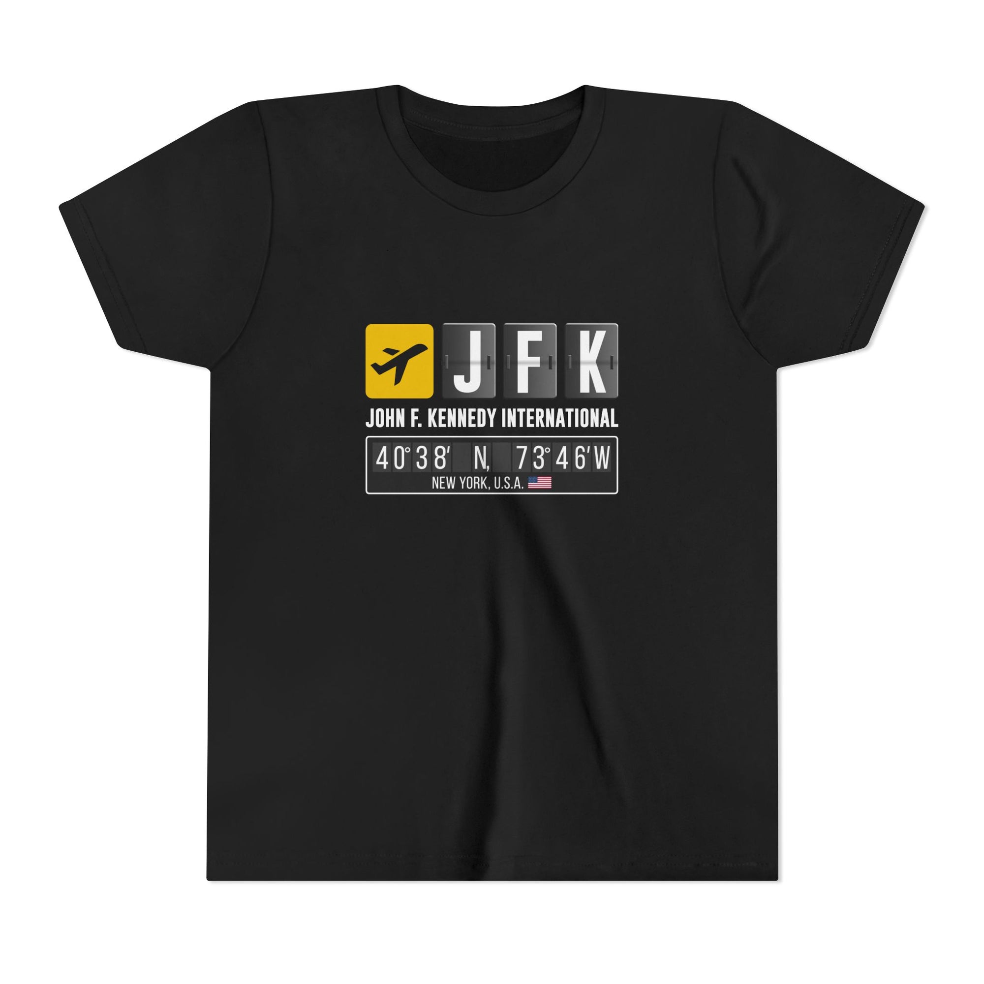 JFK John F. Kennedy International Airport - Unisex Youth Short Sleeve Tee