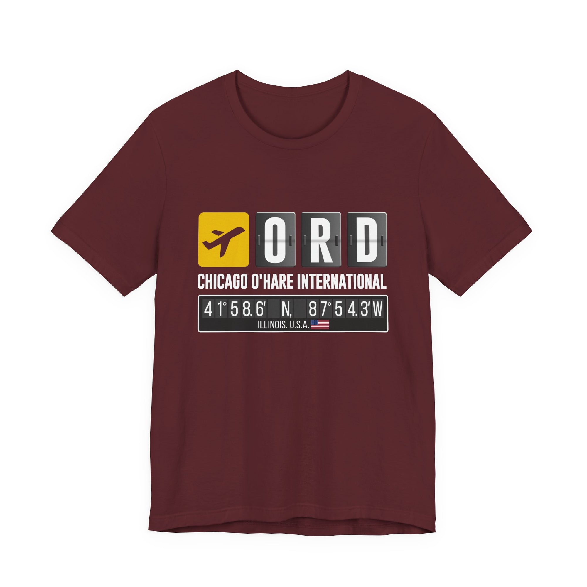 ORD Chicago O'Hare International Airport - Unisex Jersey Tee