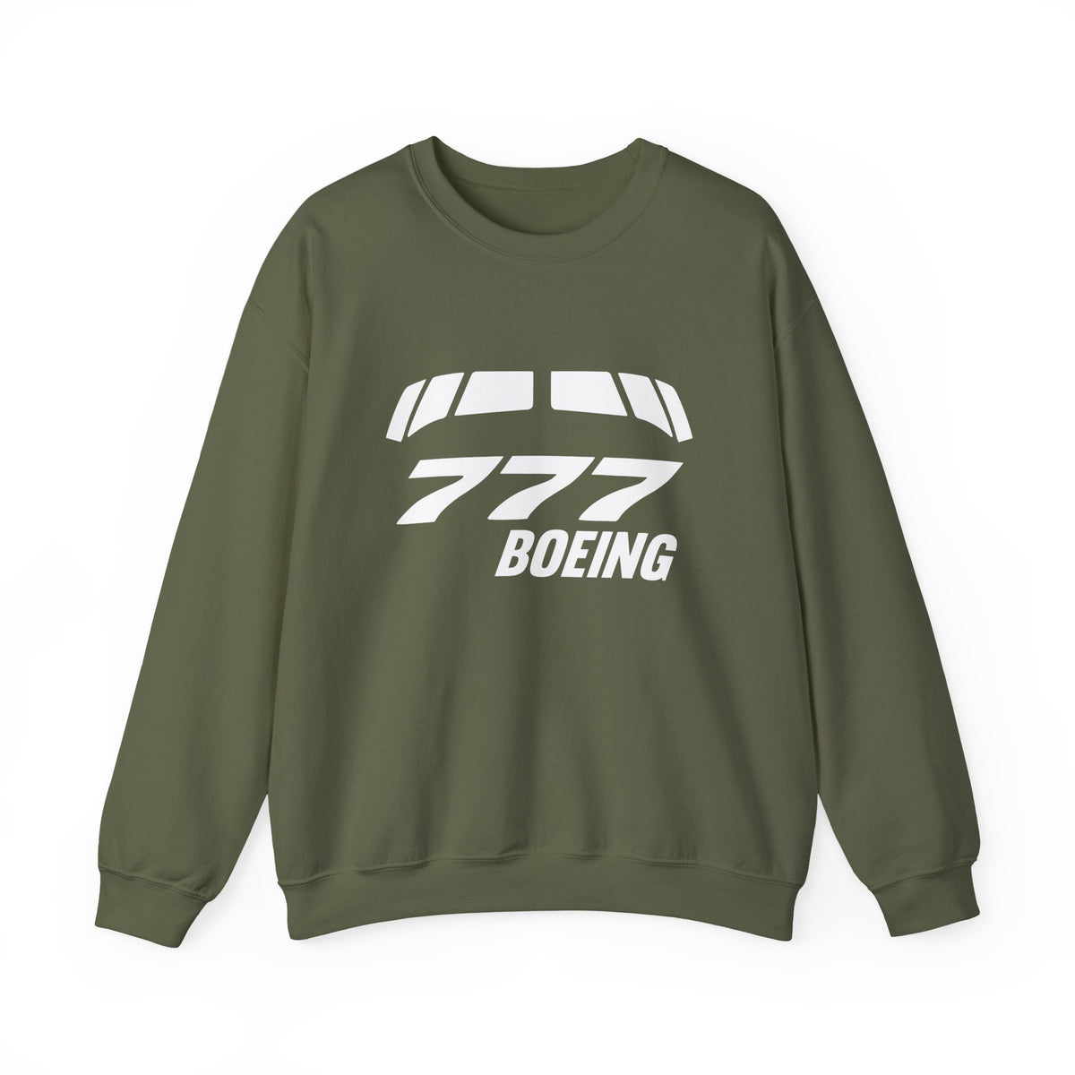 Boeing 777 Windshield Crewneck Sweatshirt - Travel Inspiring Cozy Apparel