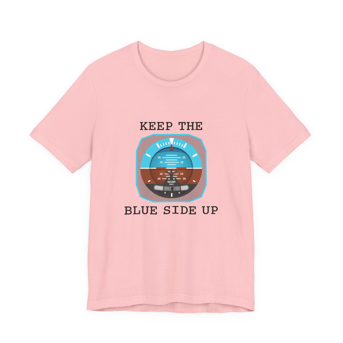 Keep The Blue Side Up Unisex Jersey Tee - Perfect for Aviation Enthusiasts