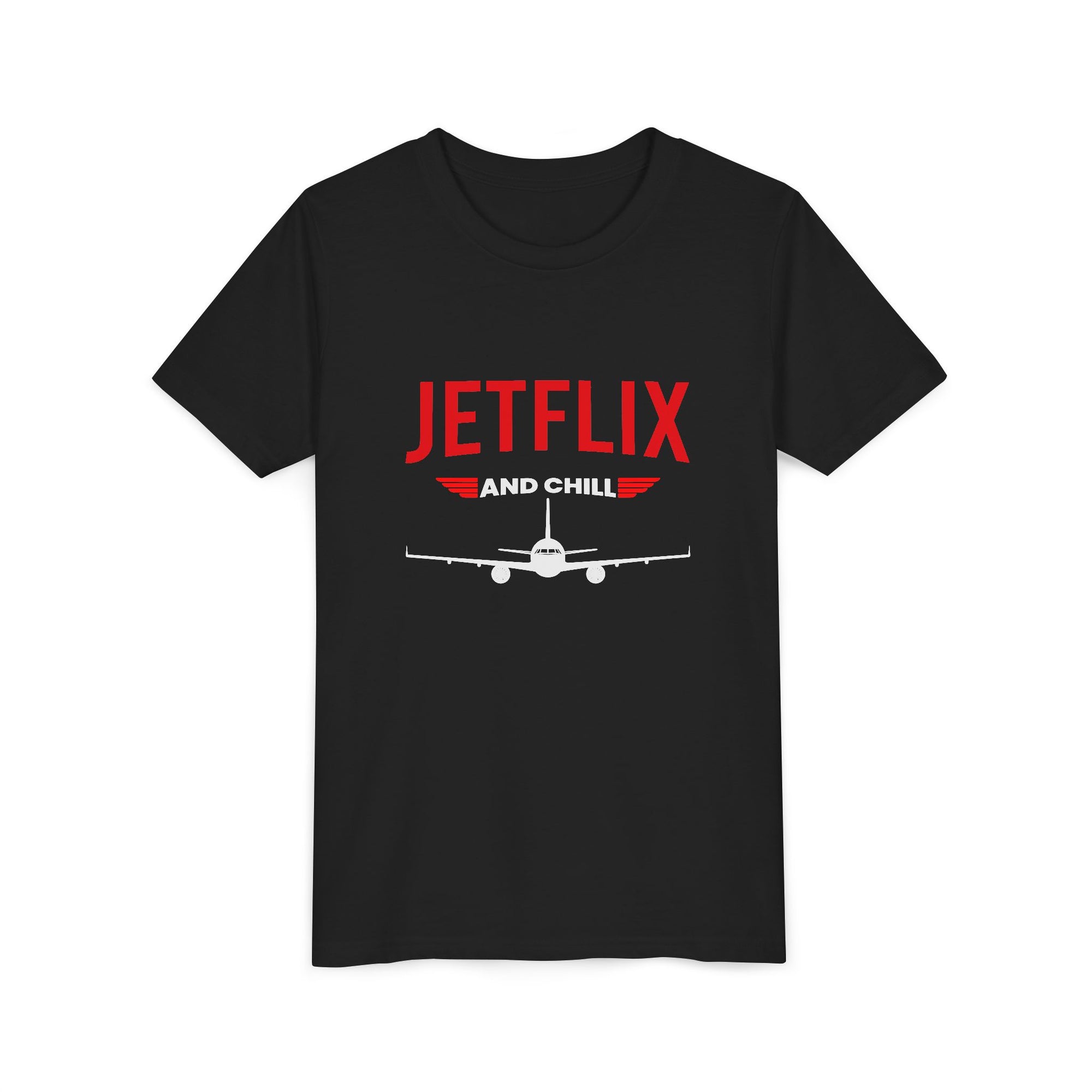 JetFlix And Chill - Unisex Youth Short Sleeve Tee