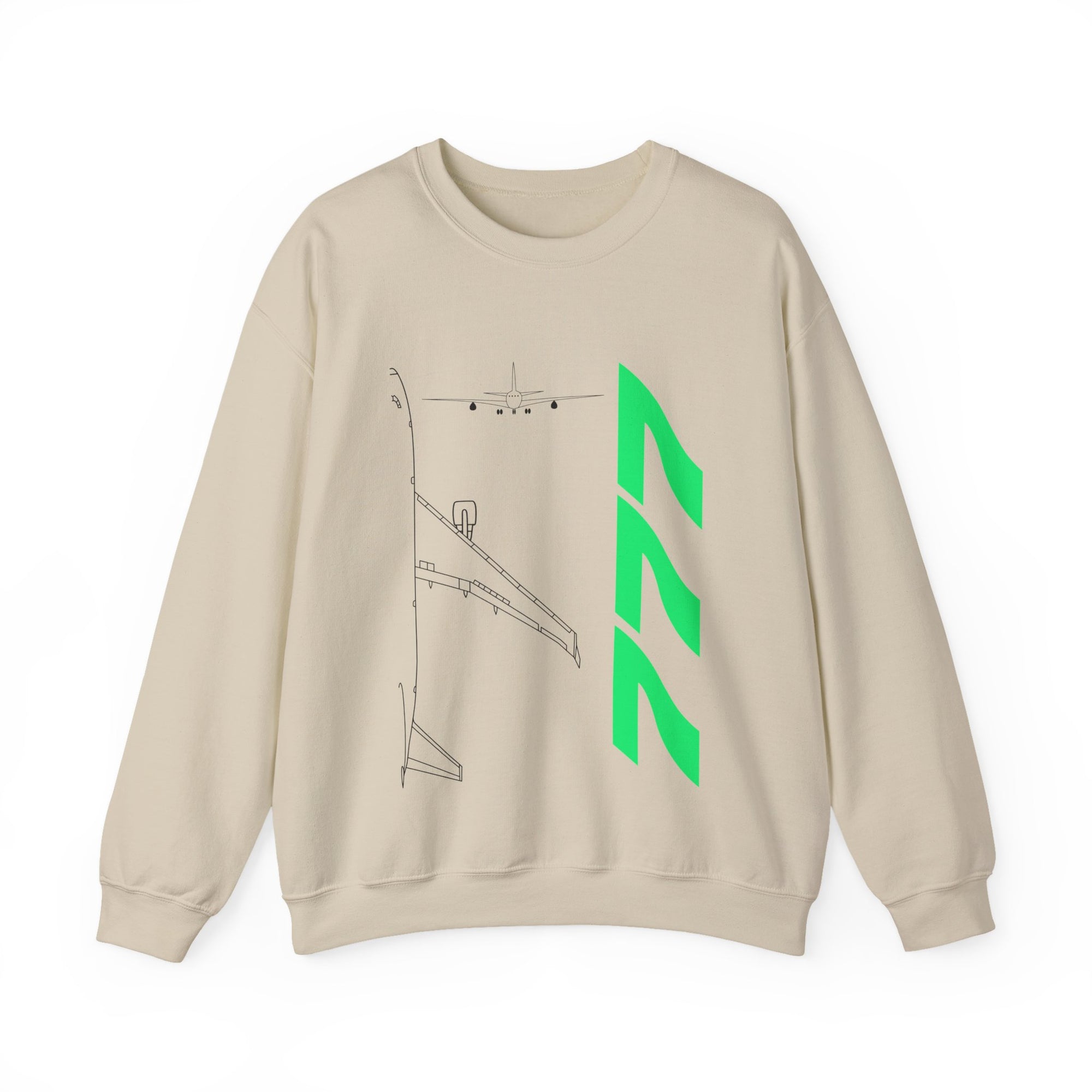 Boeing 777 Crewneck Sweatshirt - Travel Inspiring Cozy Apparel