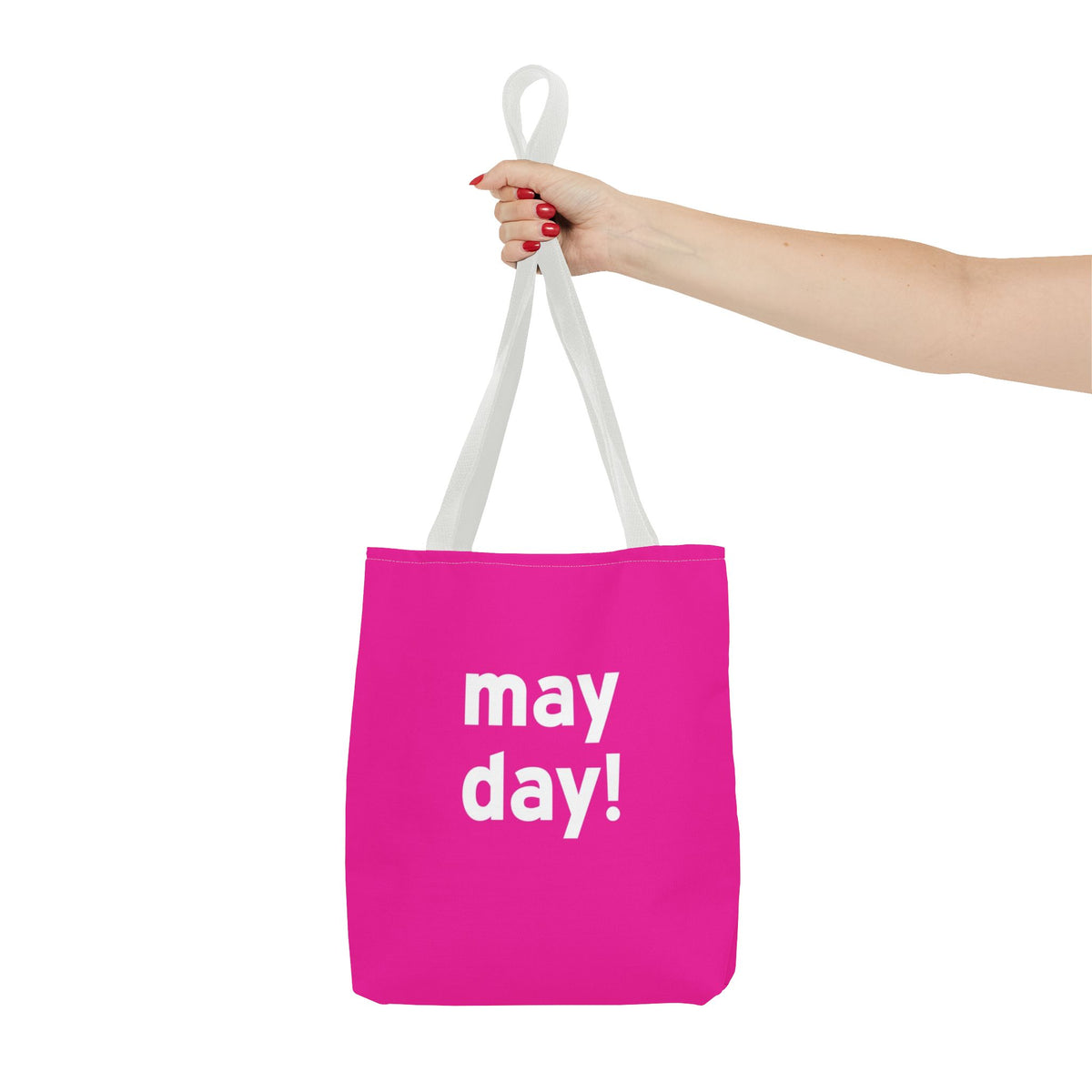 May Day! Tote Bag — Printed Green Travel Tote