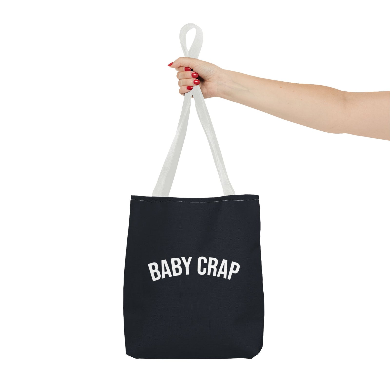 Baby Crap Tote Bag — Printed Green Travel Tote