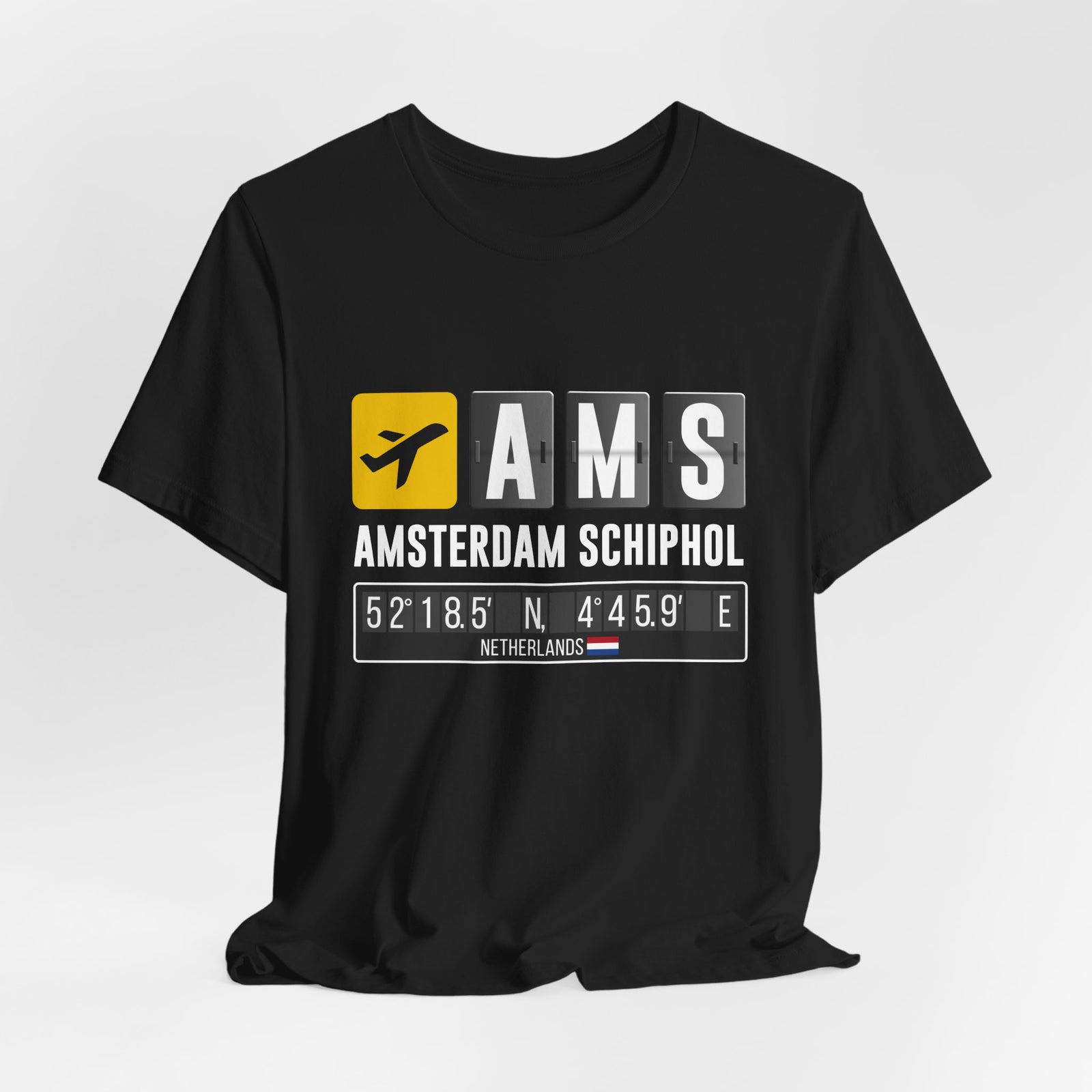 AMS Amsterdam Airport Schiphol - Unisex Jersey Tee