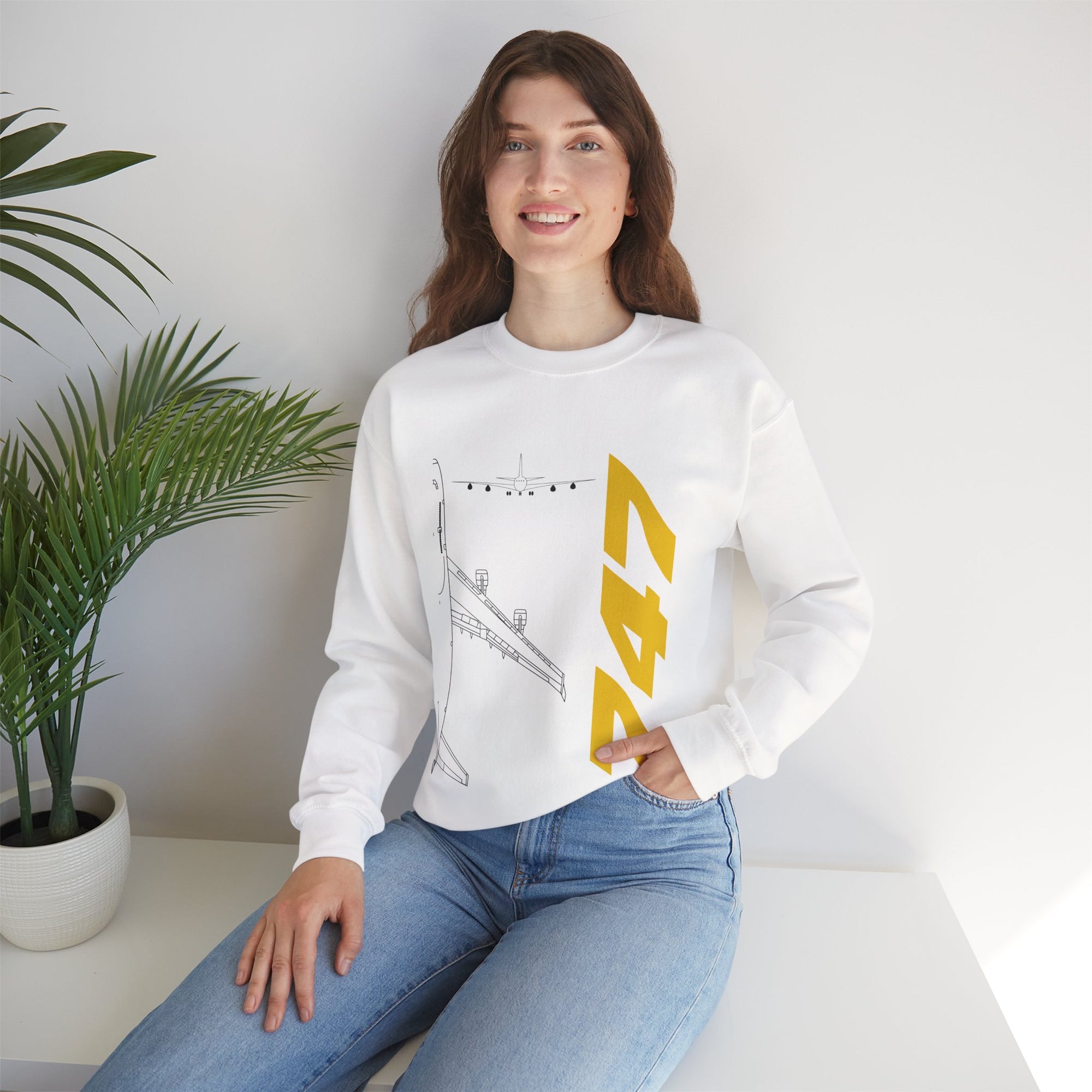 Boeing 747 Crewneck Sweatshirt - Travel Inspiring Cozy Apparel