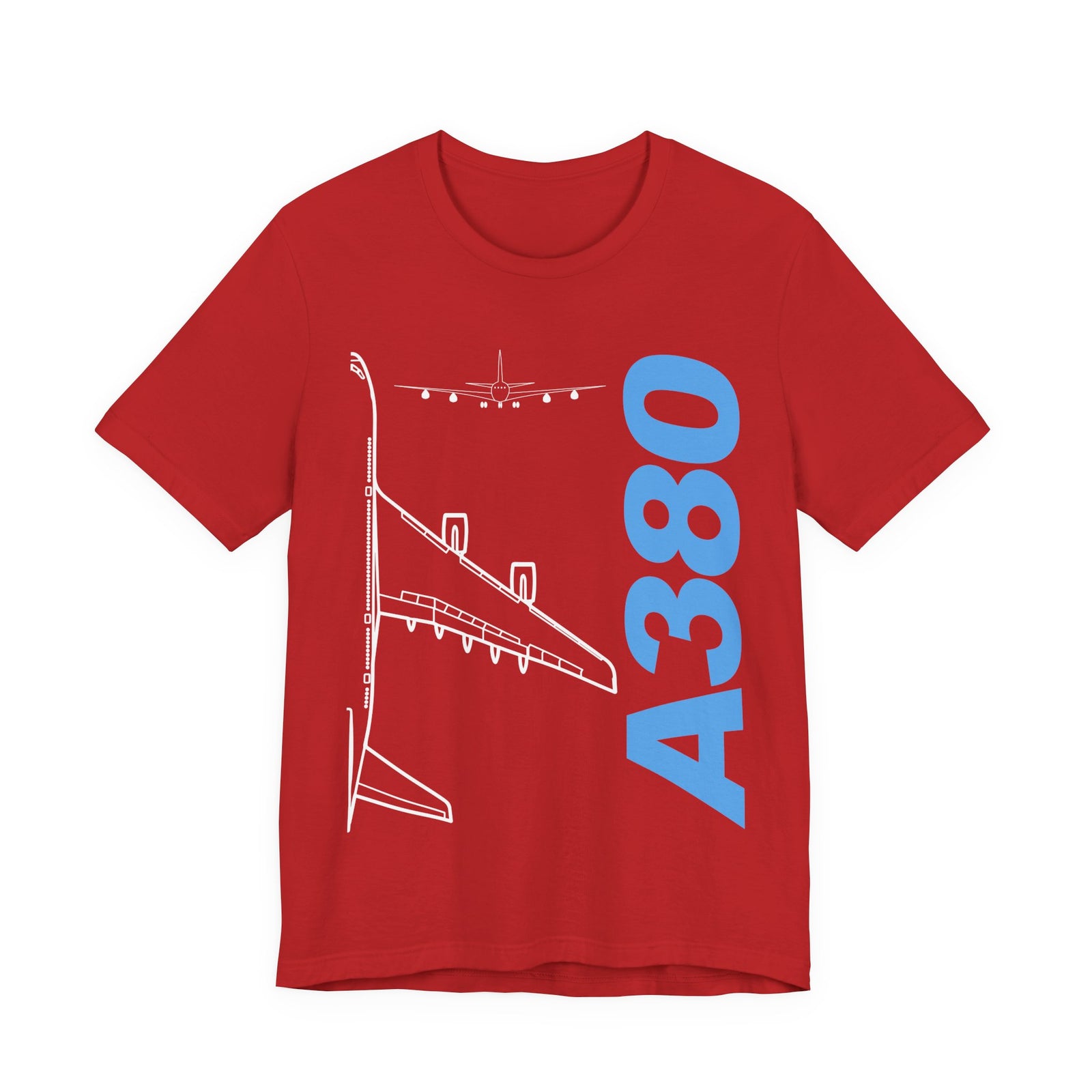 Airbus A380 Unisex Jersey Tee - Perfect for Aviation Enthusiasts