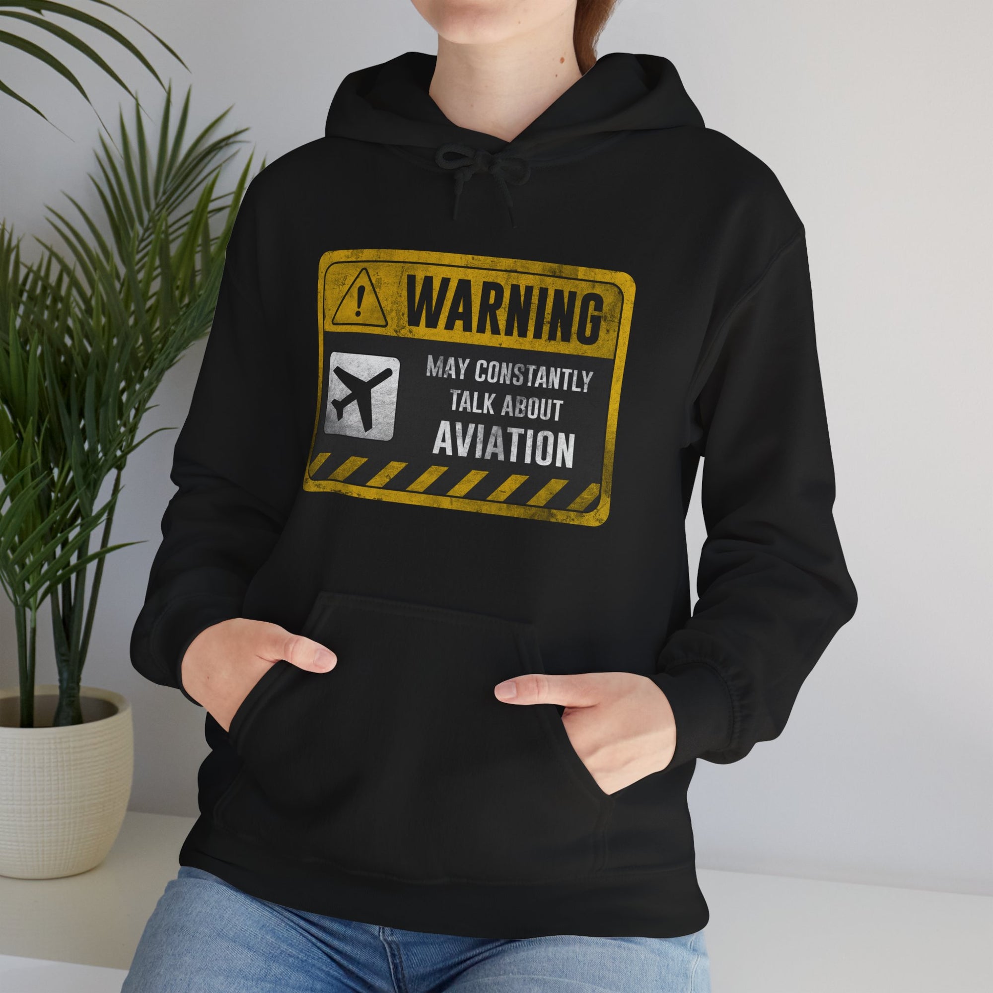 Warning May Constantly Talk About Aviation  - Pullover Hoodie