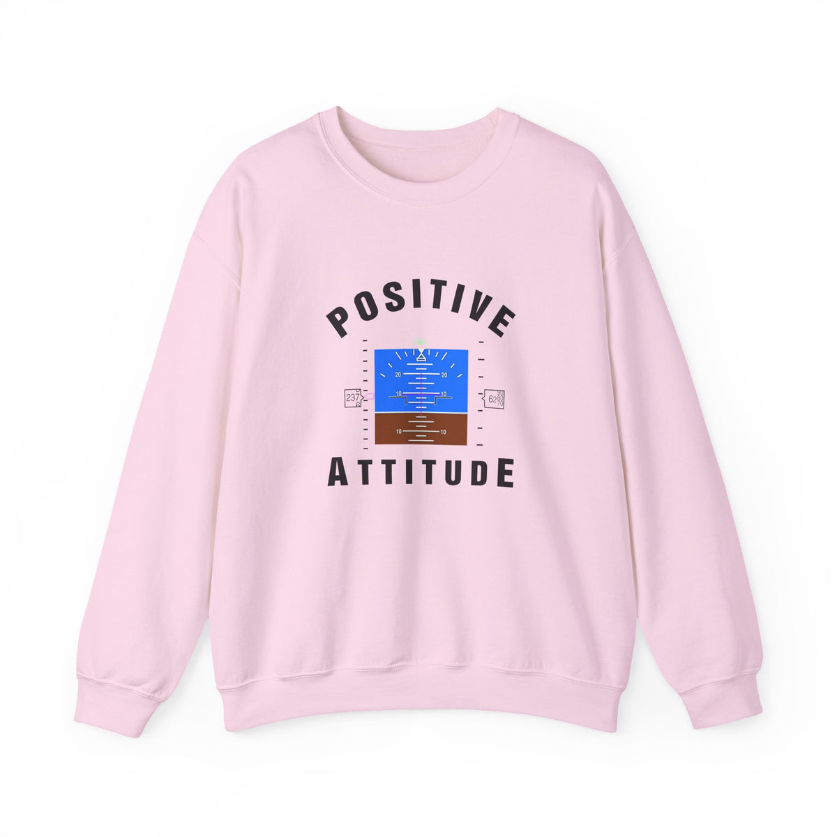 Positive Attitude Crewneck Sweatshirt - Travel Inspiring Cozy Apparel