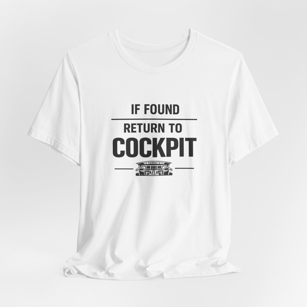 If Found Return to the Cockpit - Unisex Jersey Tee