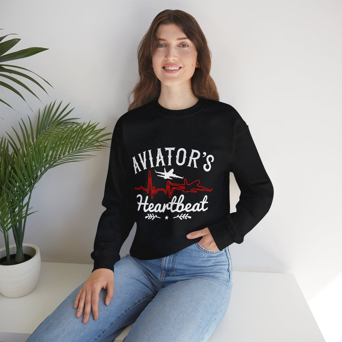 Aviators Heartbeat -  Unisex Crewneck Sweatshirt