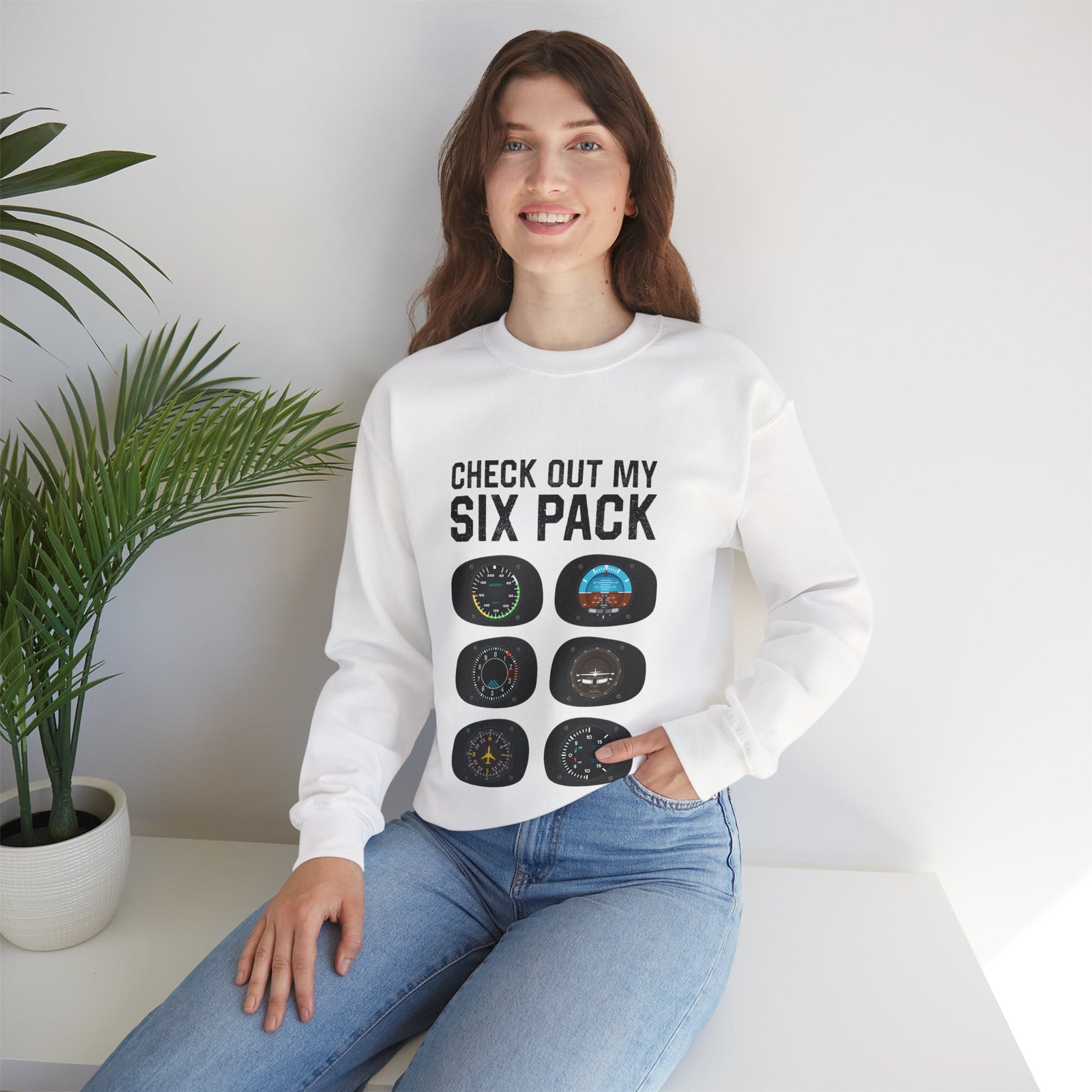Check Out My Six Pack  -  Crewneck Sweatshirt