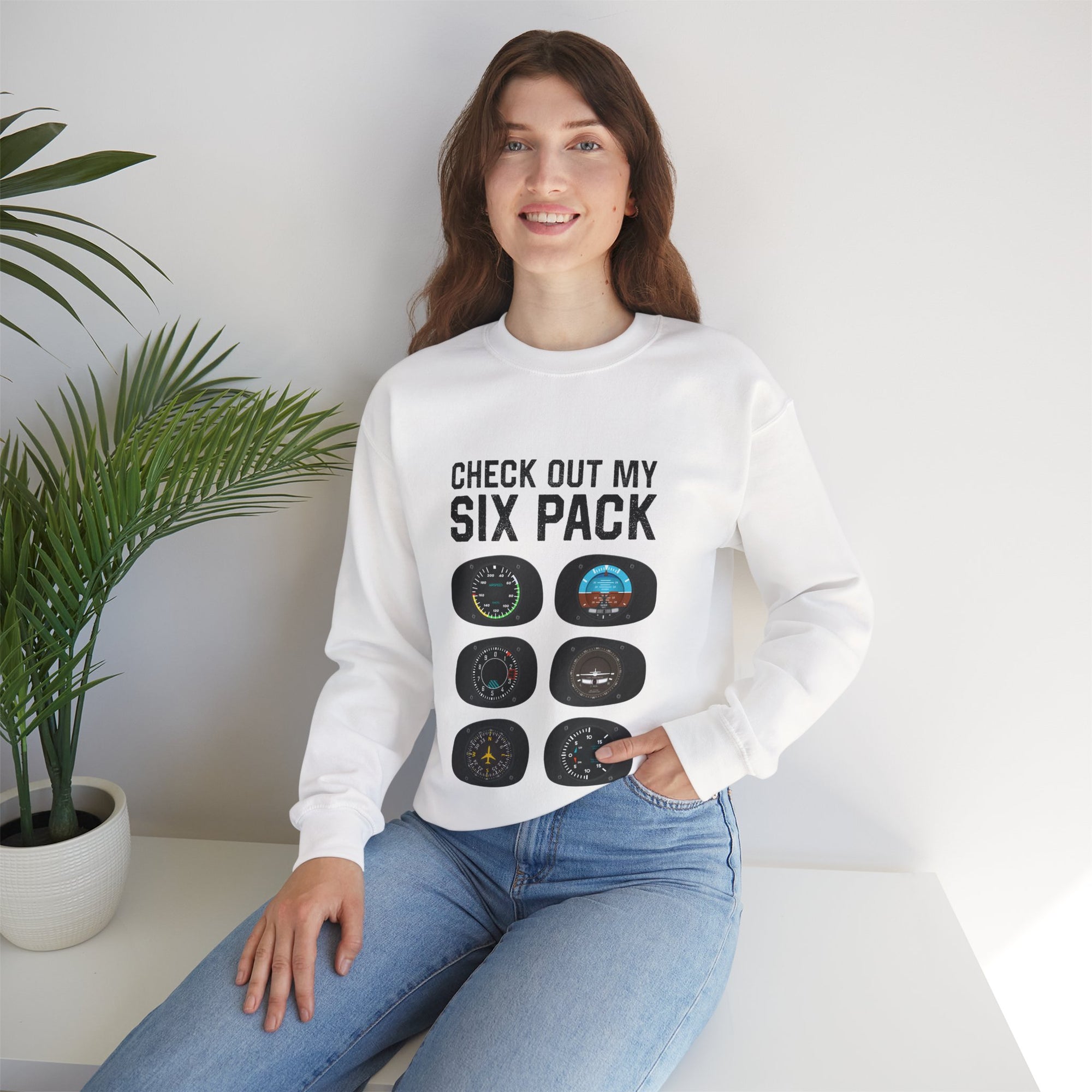 Check Out My Six Pack  -  Crewneck Sweatshirt