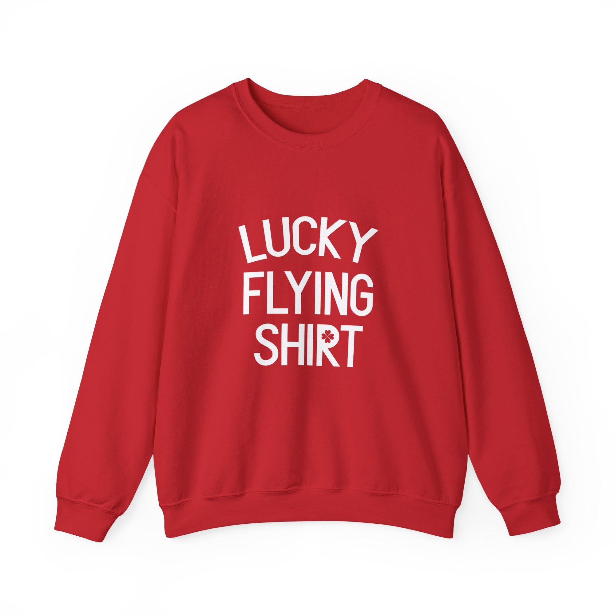 Lucky Flying Shirt  Crewneck Sweatshirt - Travel Inspiring Cozy Apparel