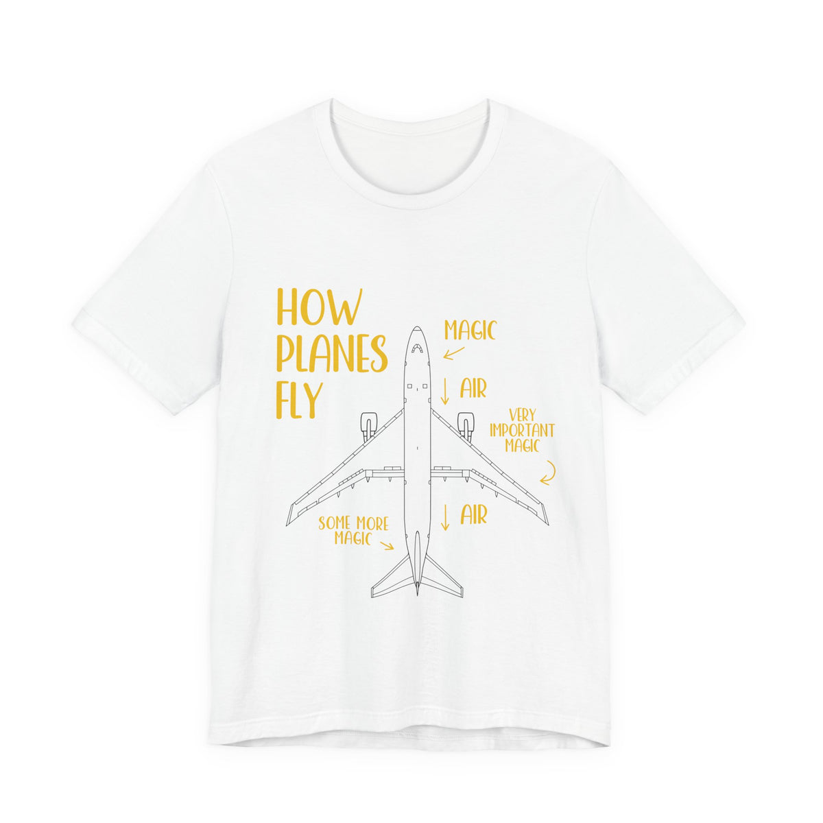 How Planes Fly?  - Unisex Jersey Tee
