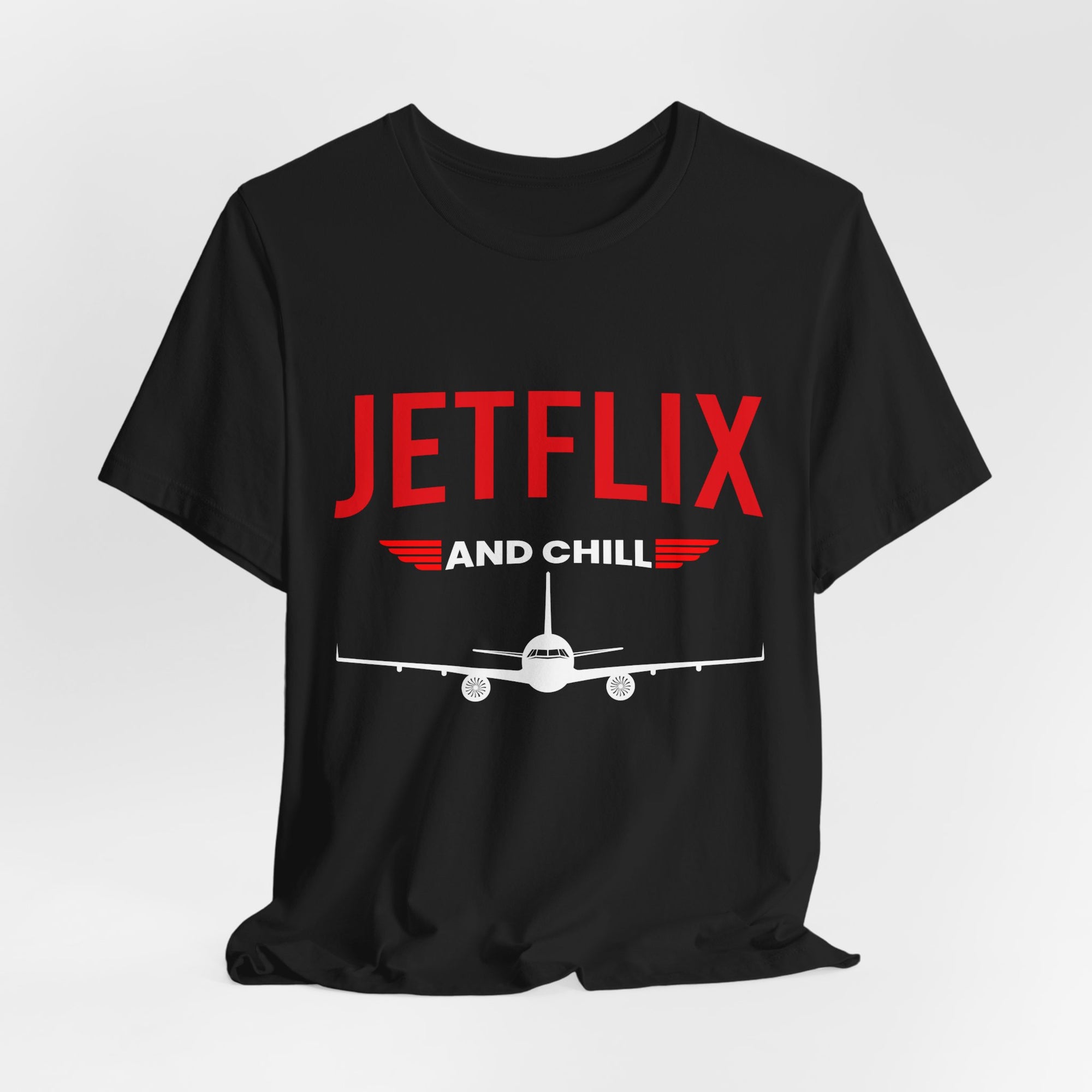 Jetflix And Chill  - Unisex Jersey Tee