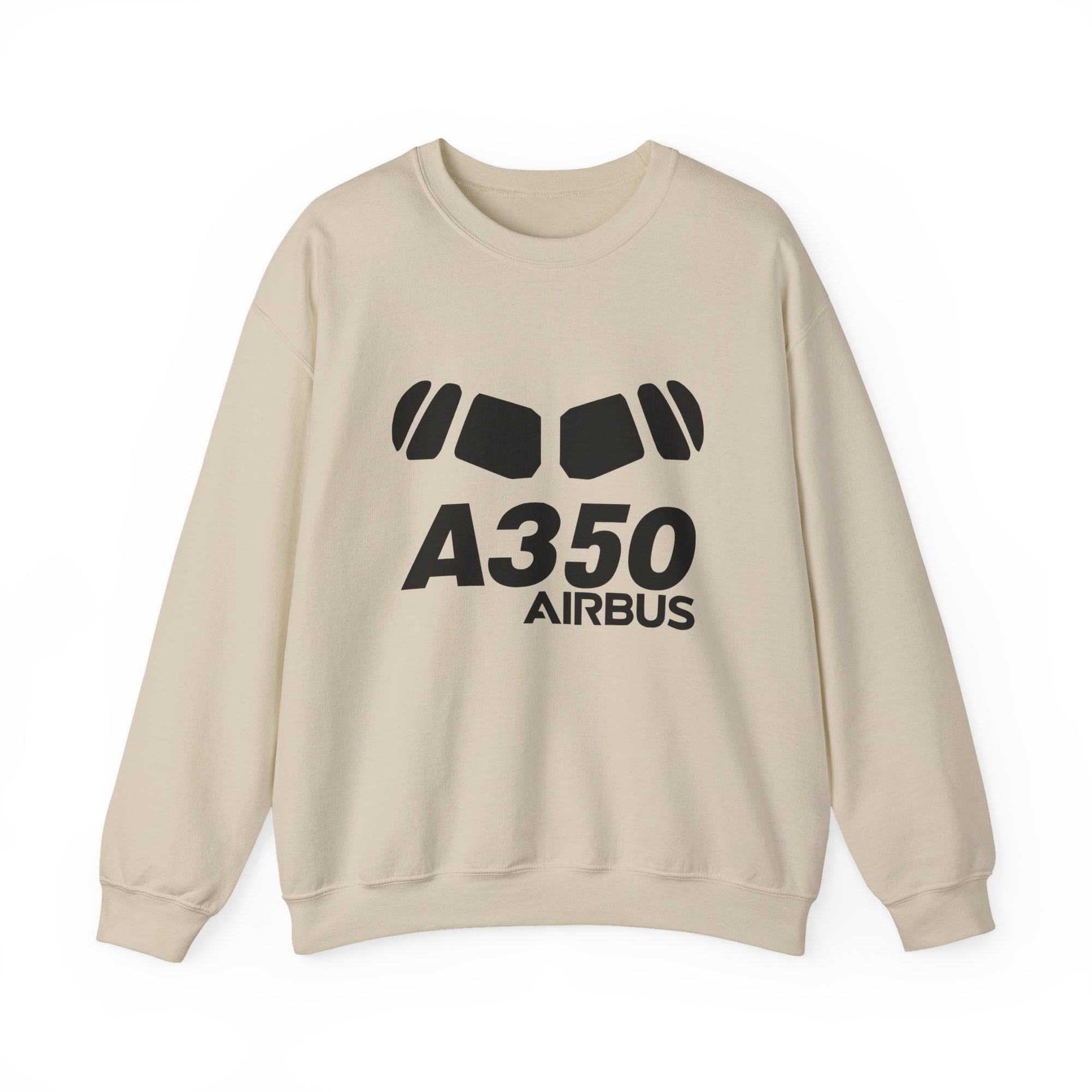 Airbus A350 Windshield Crewneck Sweatshirt - Travel Inspiring Cozy Apparel
