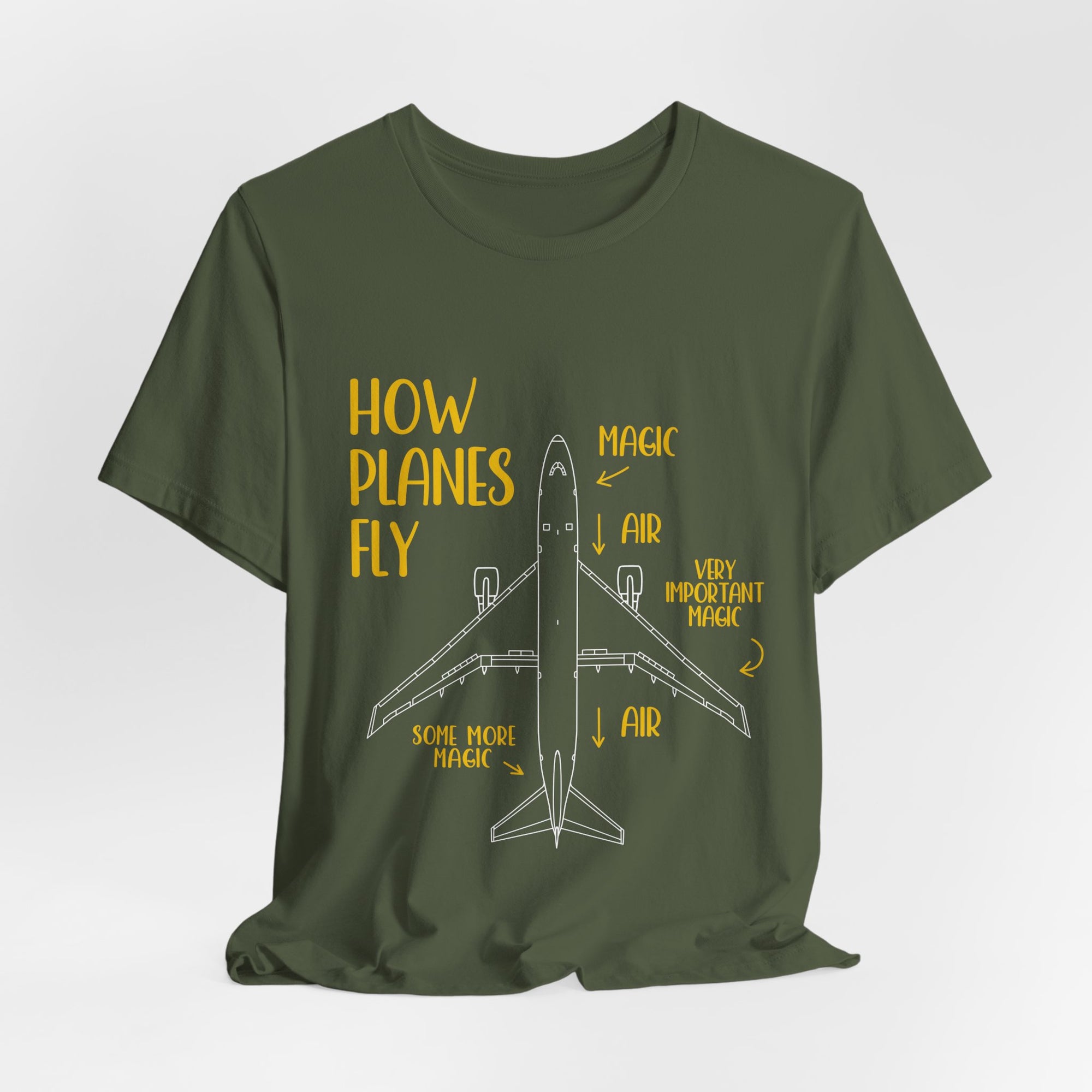 How Planes Fly?  - Unisex Jersey Tee