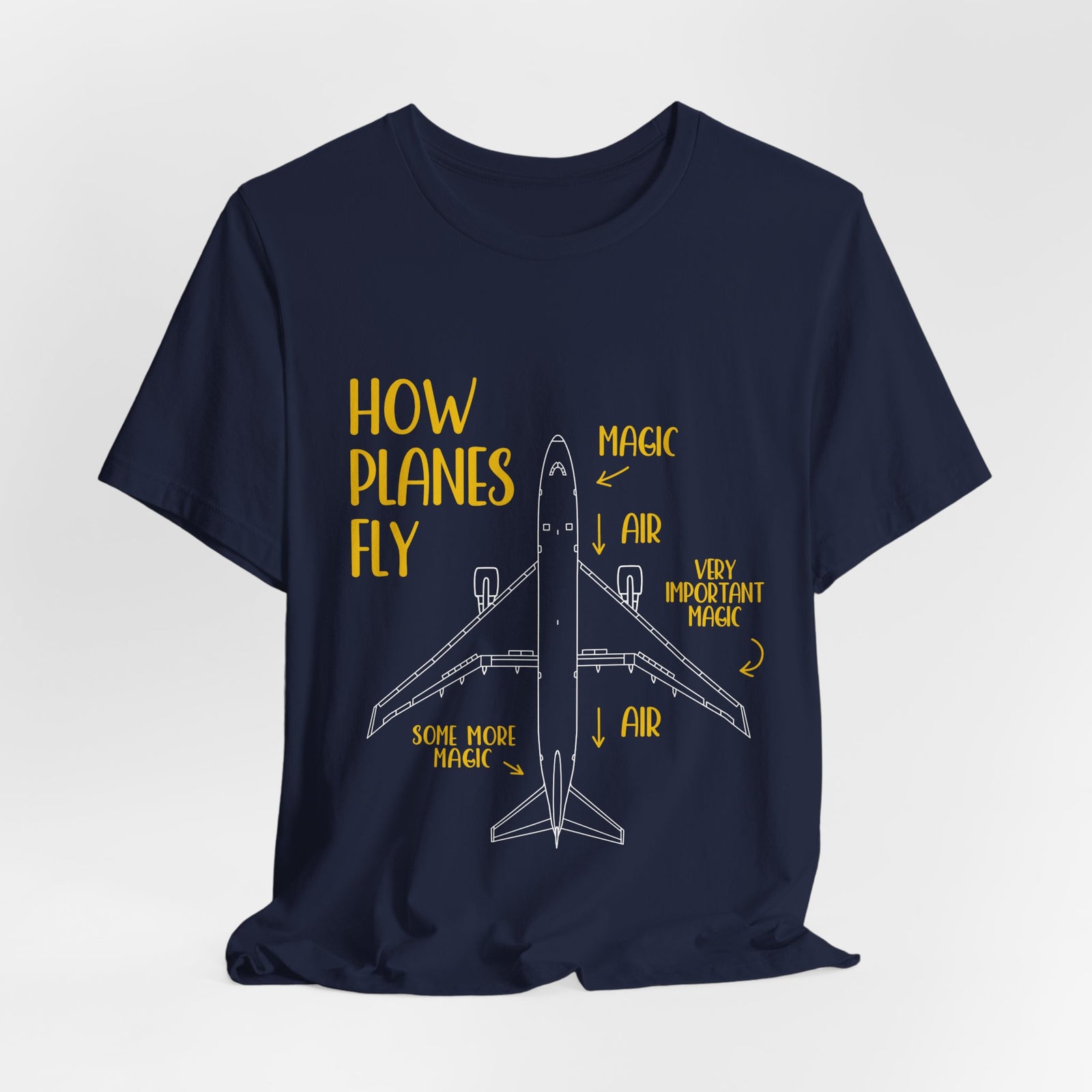 How Planes Fly?  - Unisex Jersey Tee