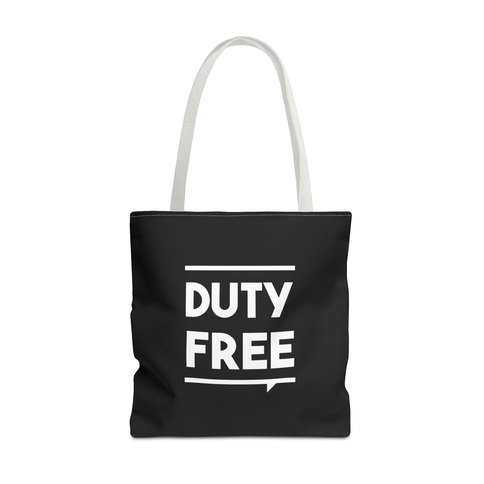 Duty Free Tote Bag — Printed Green Travel Tote
