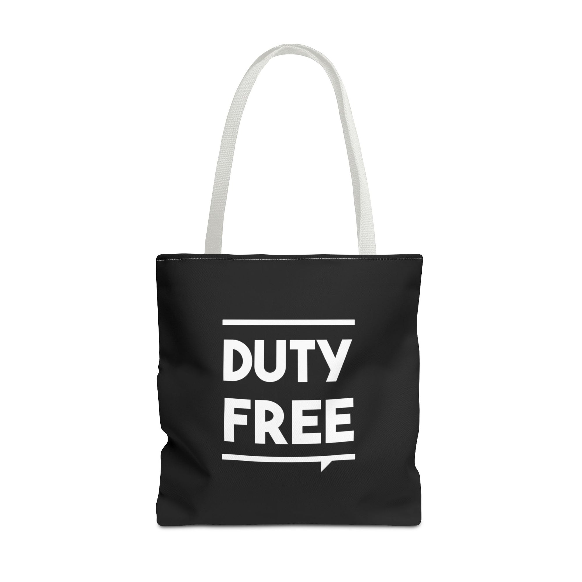 Duty Free Tote Bag — Printed Green Travel Tote