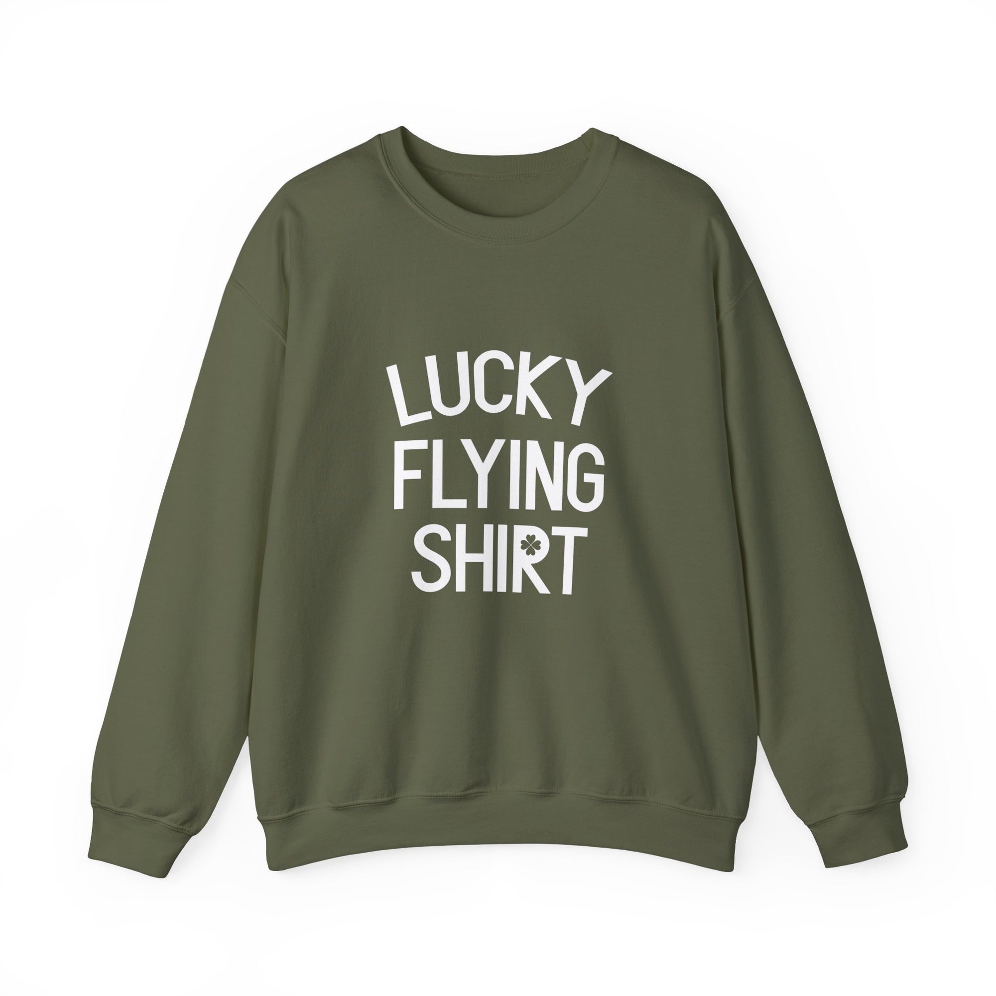 Lucky Flying Shirt  Crewneck Sweatshirt - Travel Inspiring Cozy Apparel