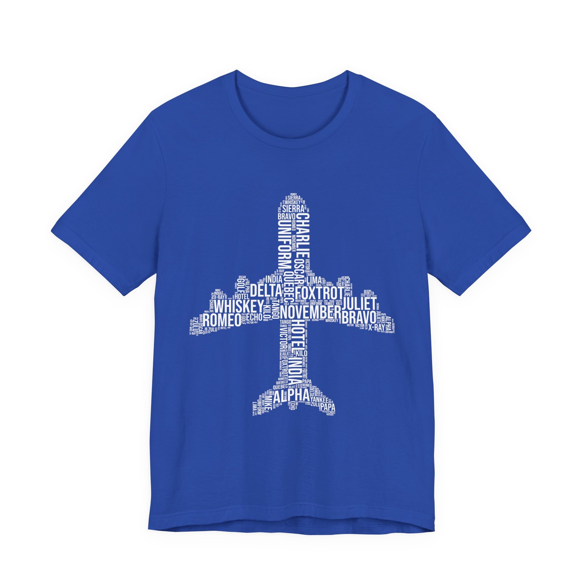 Airplane Typography  - Unisex Jersey Tee