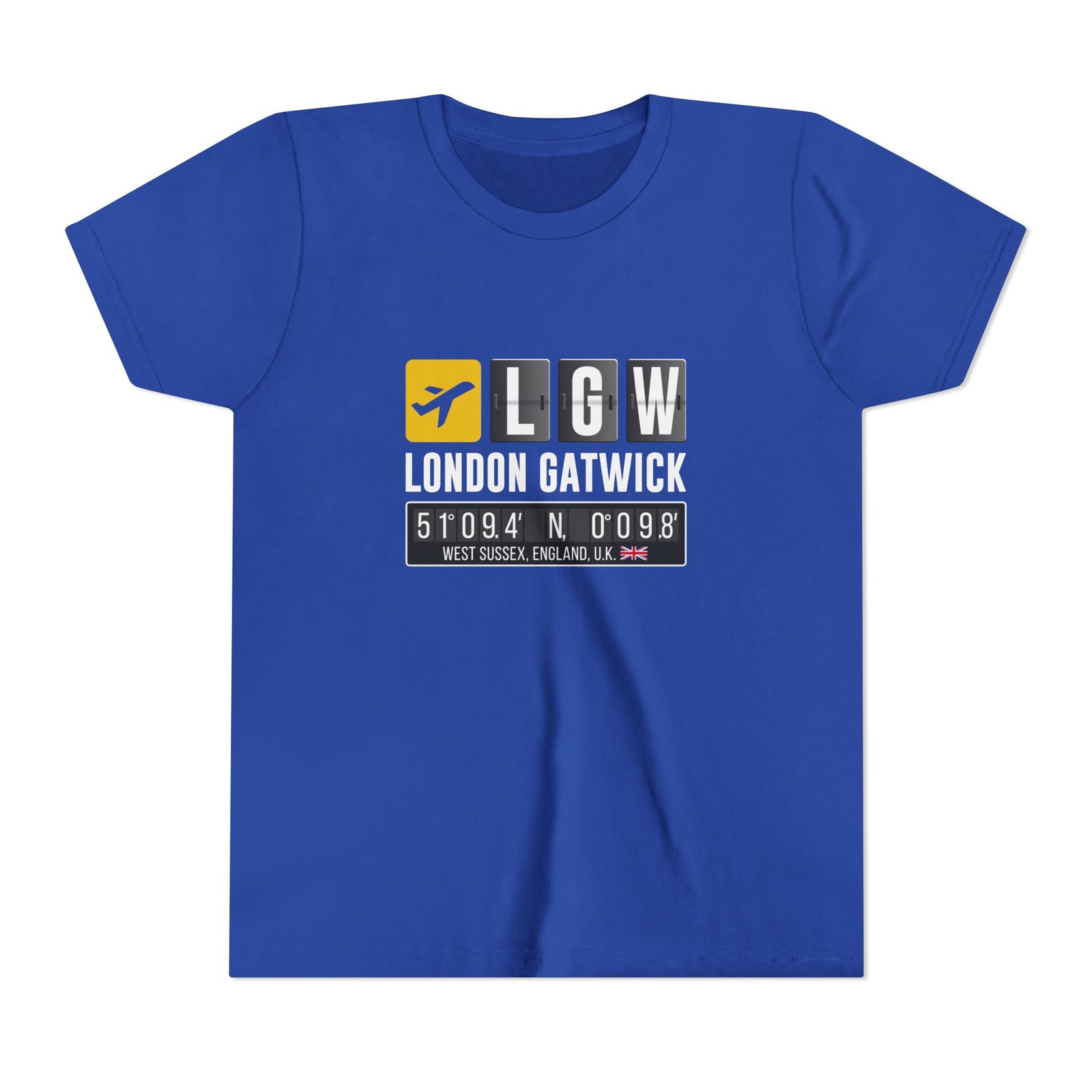 LGW London Gatwick  - Unisex Youth Short Sleeve Tee