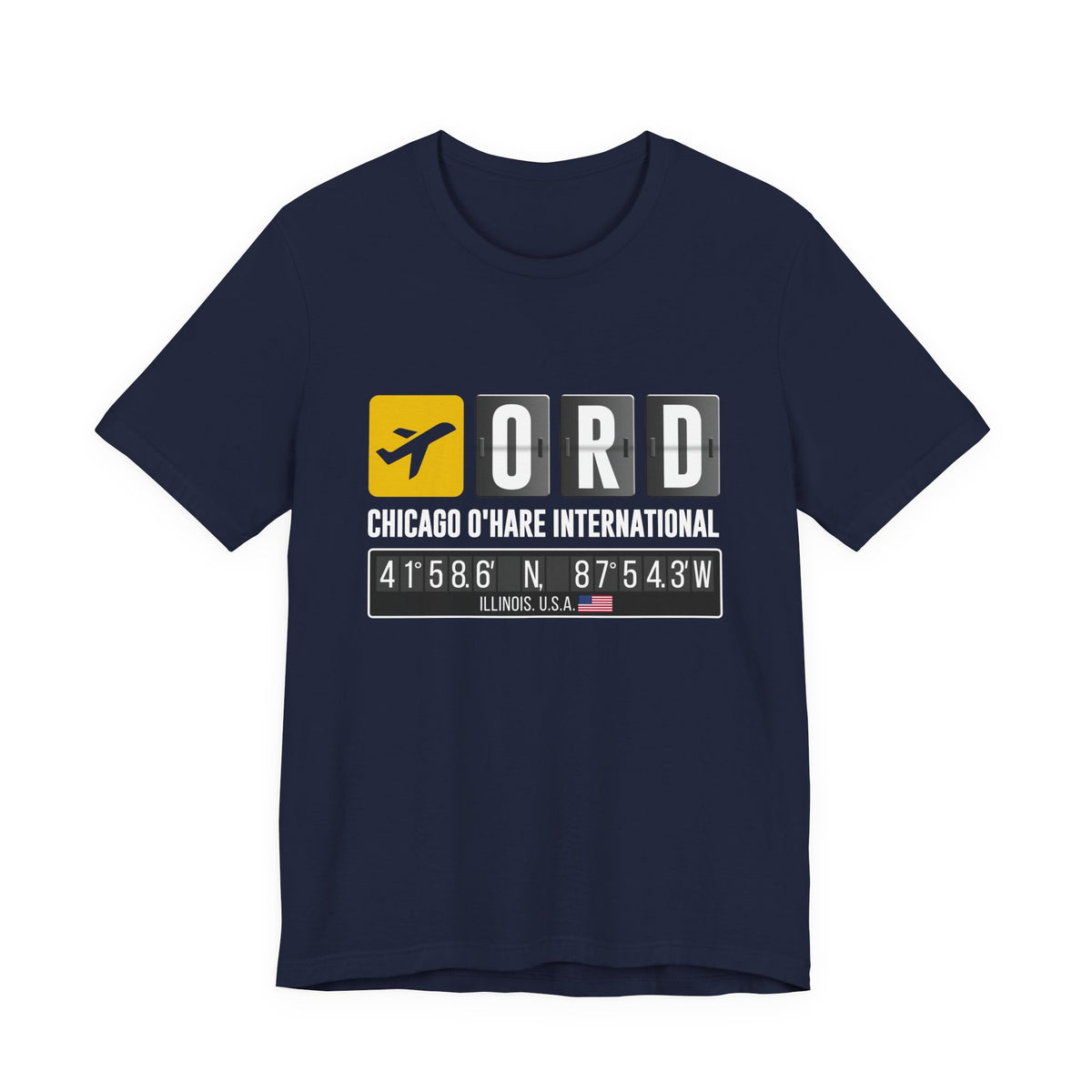 ORD Chicago O'Hare International Airport - Unisex Jersey Tee