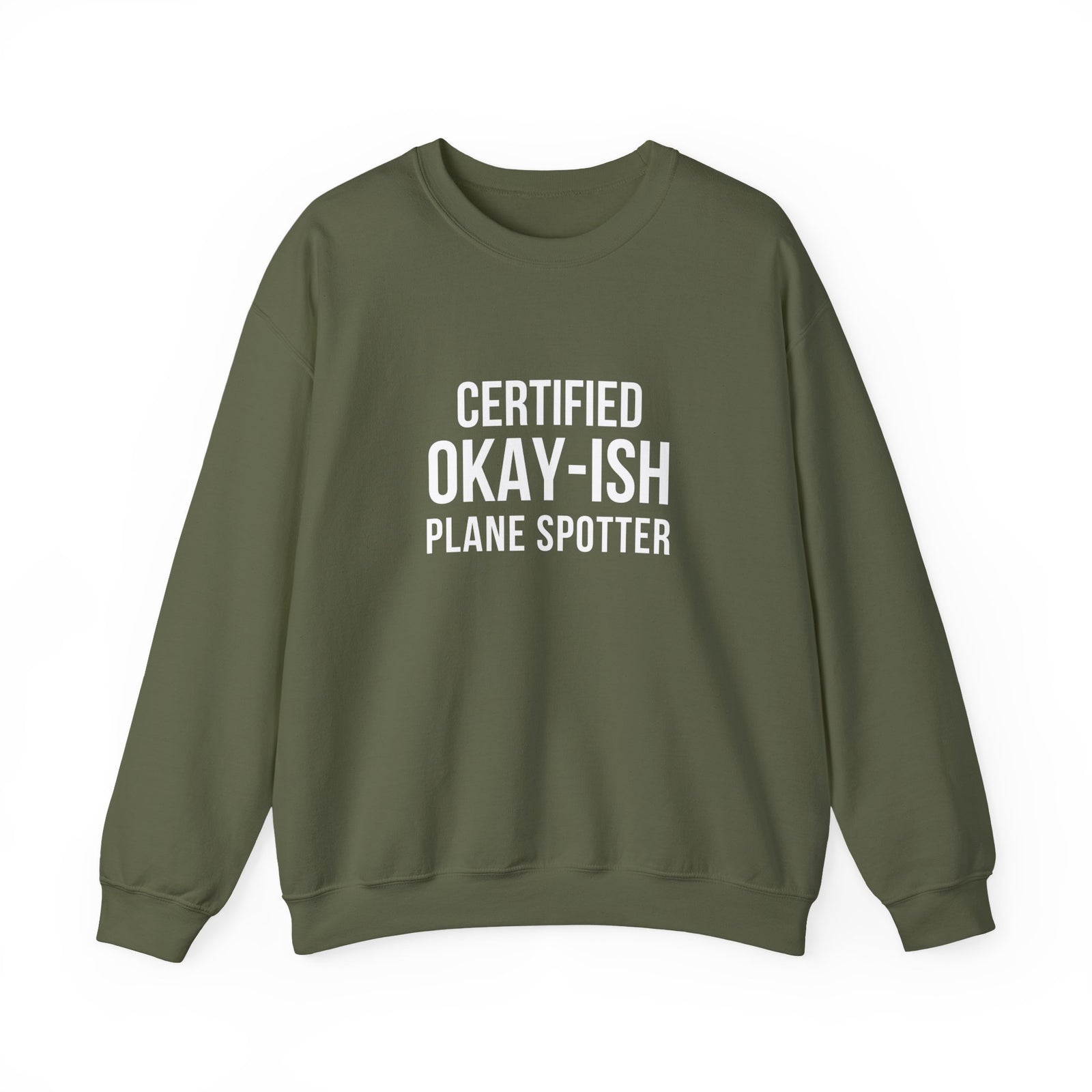 Certified Okay-ish Plane Spotter -  Crewneck Sweatshirt