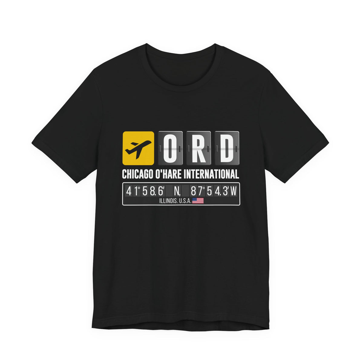 ORD Chicago O'Hare International Airport - Unisex Jersey Tee
