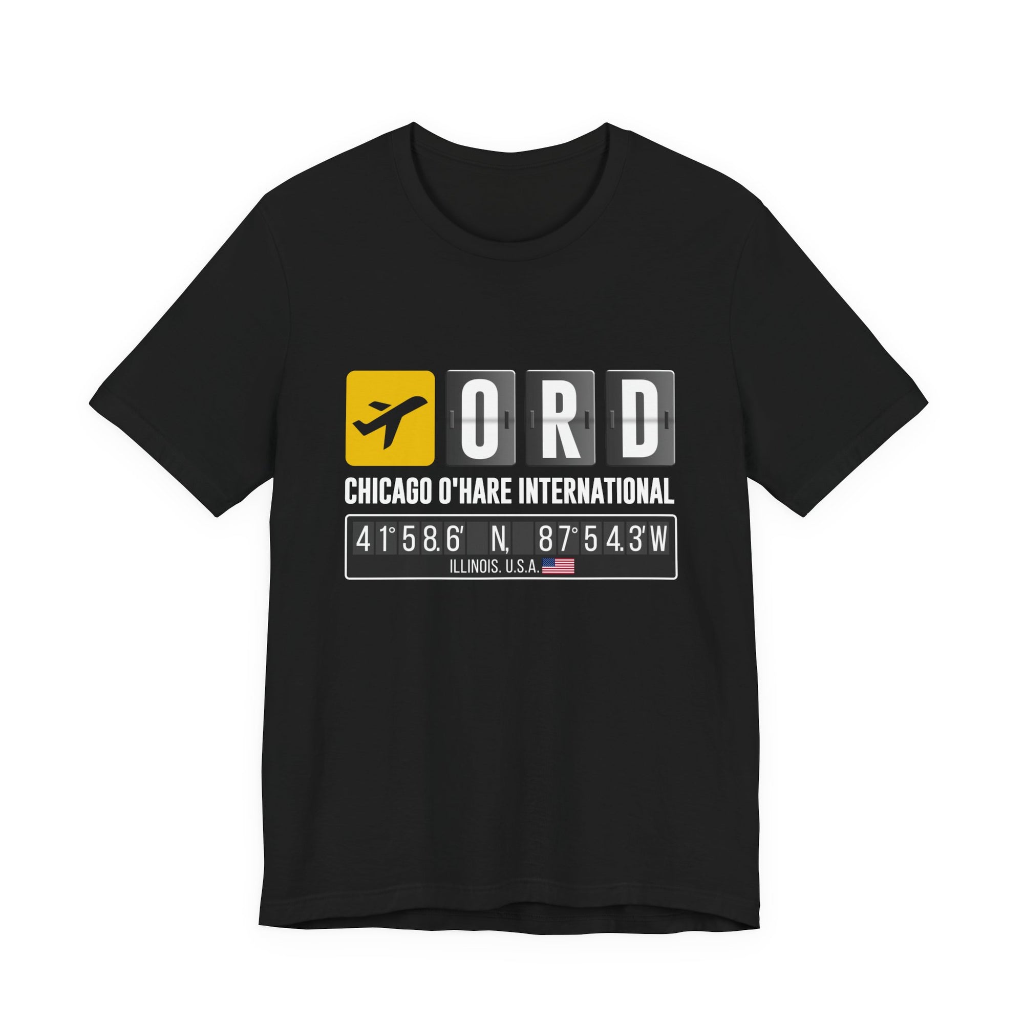 ORD Chicago O'Hare International Airport - Unisex Jersey Tee